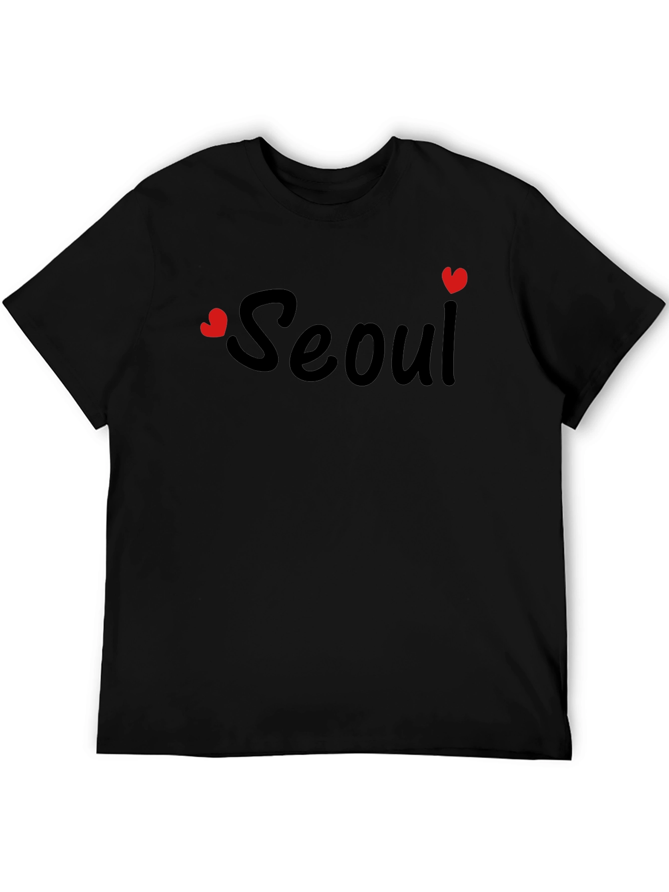 Seoul Heart Print T-Shirt - Stylish City Pride