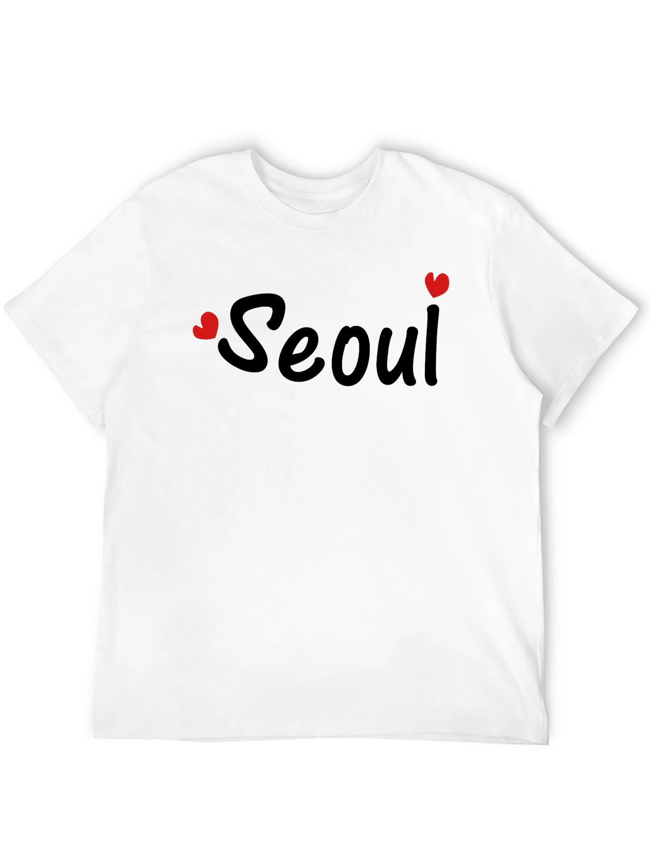 Seoul Heart Print T-Shirt - Stylish City Pride
