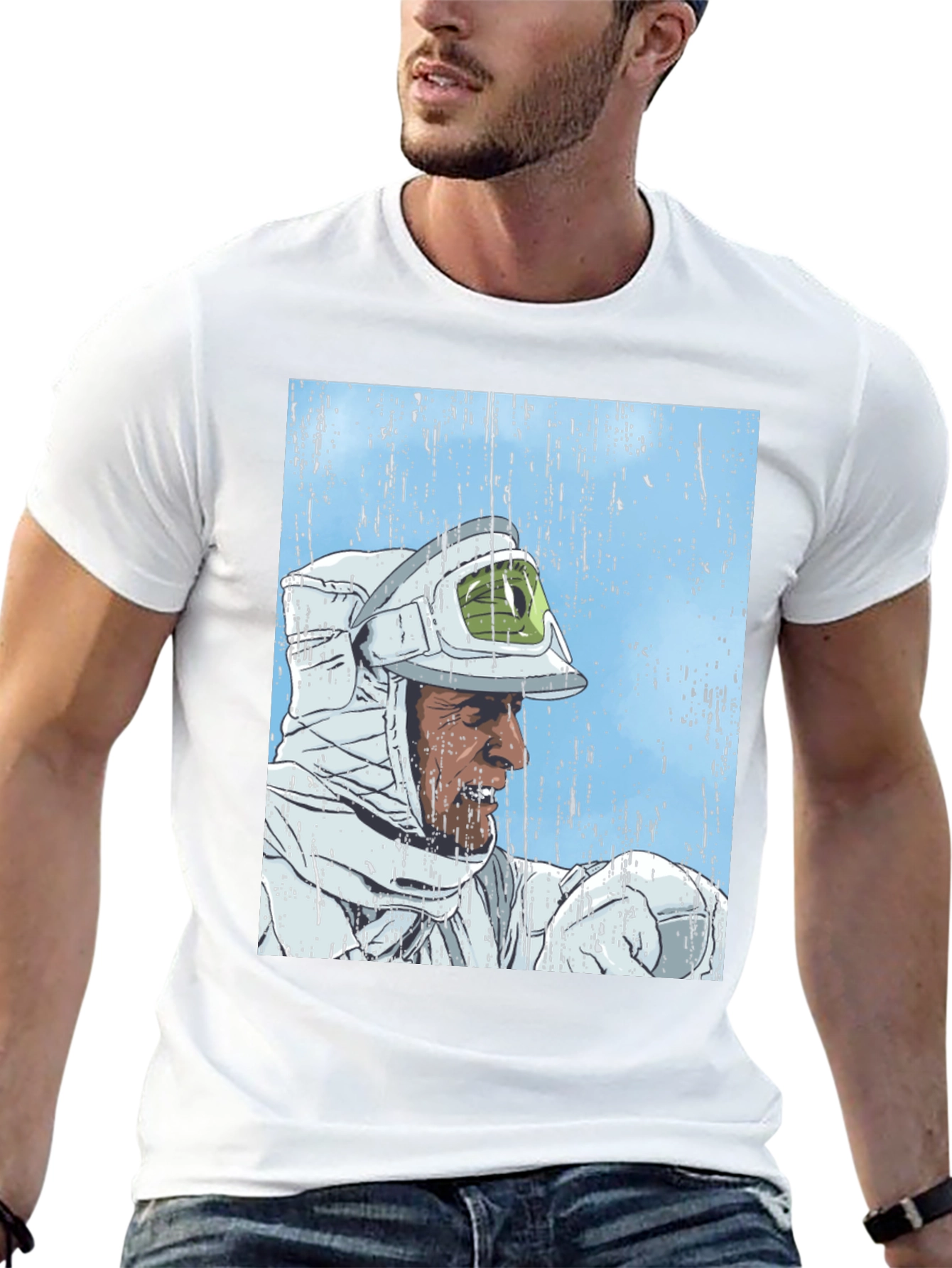 Retro Sci-Fi Astronaut Graphic T-Shirt