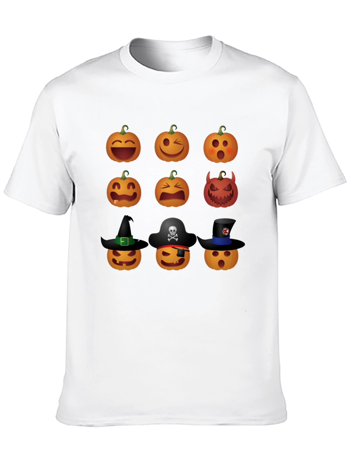 Halloween Pumpkin Emoji Graphic Tee