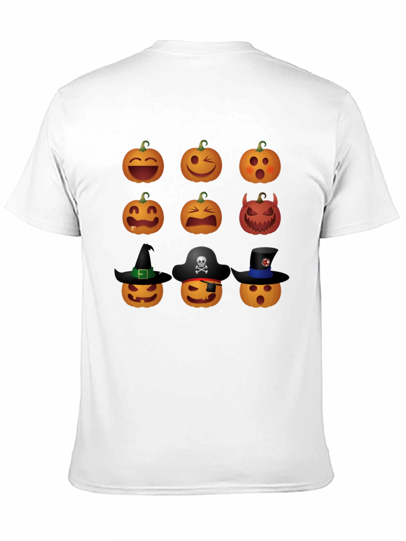 Halloween Pumpkin Emoji Graphic Tee