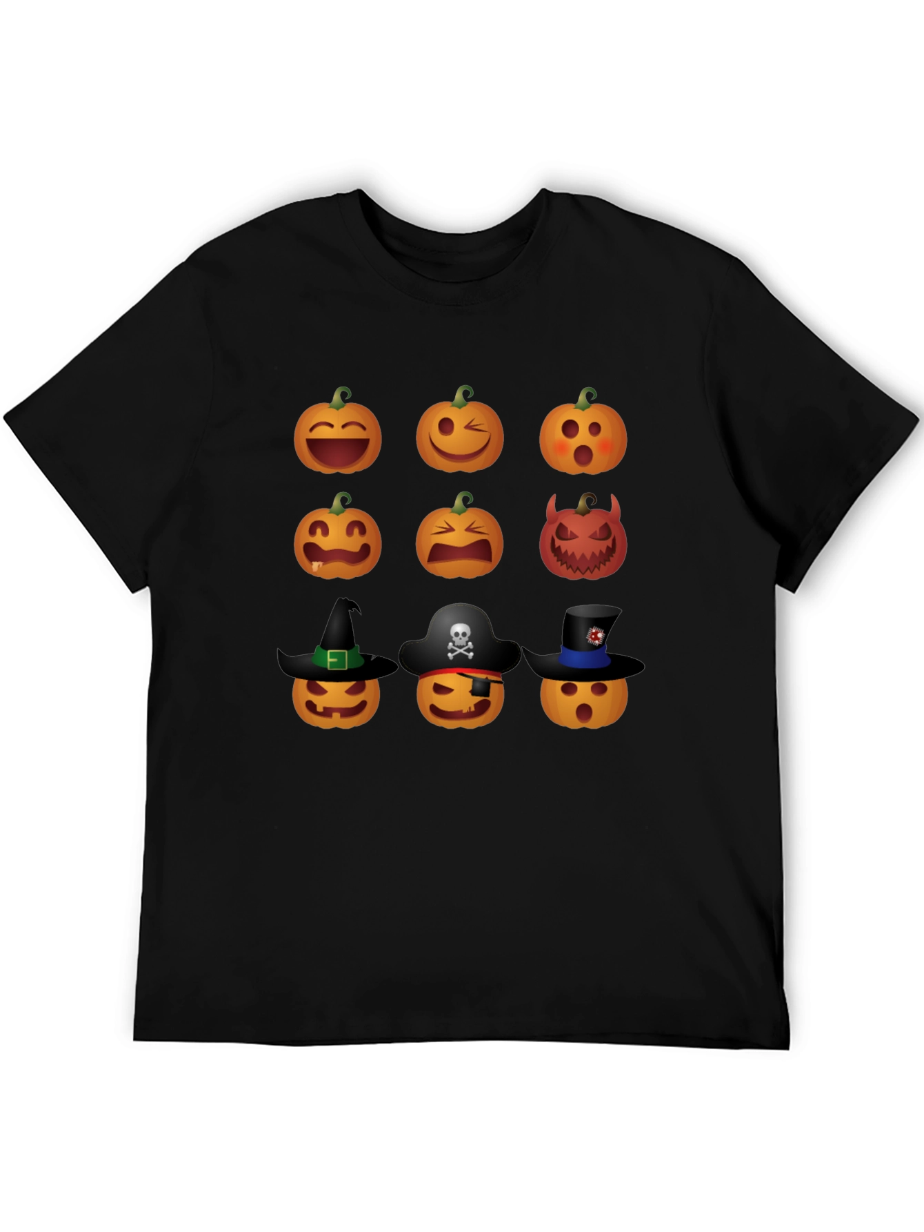 Halloween Pumpkin Emoji Graphic Tee