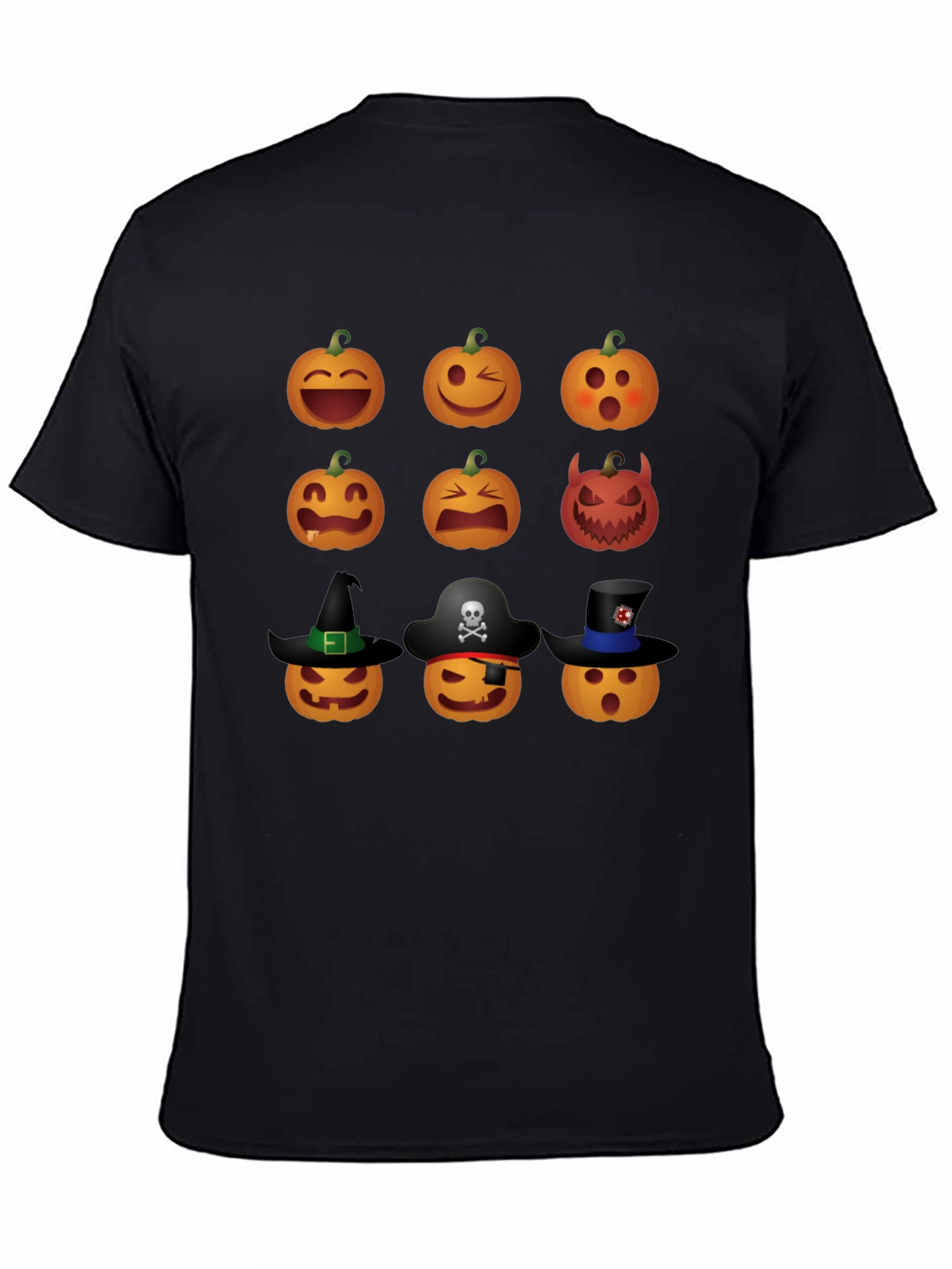 Halloween Pumpkin Emoji Graphic Tee