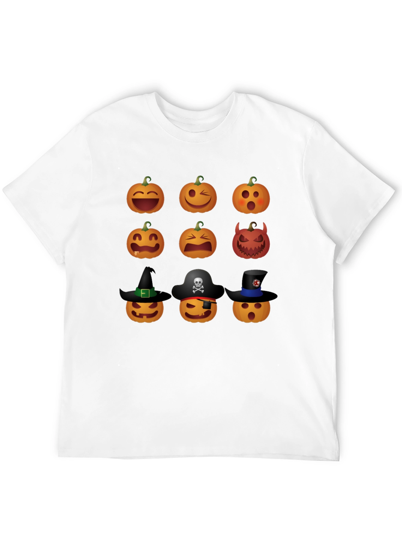 Halloween Pumpkin Emoji Graphic Tee