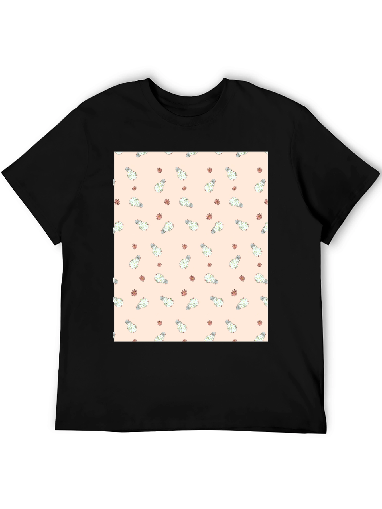 Cactus Pattern Tee - Stylish & Unique