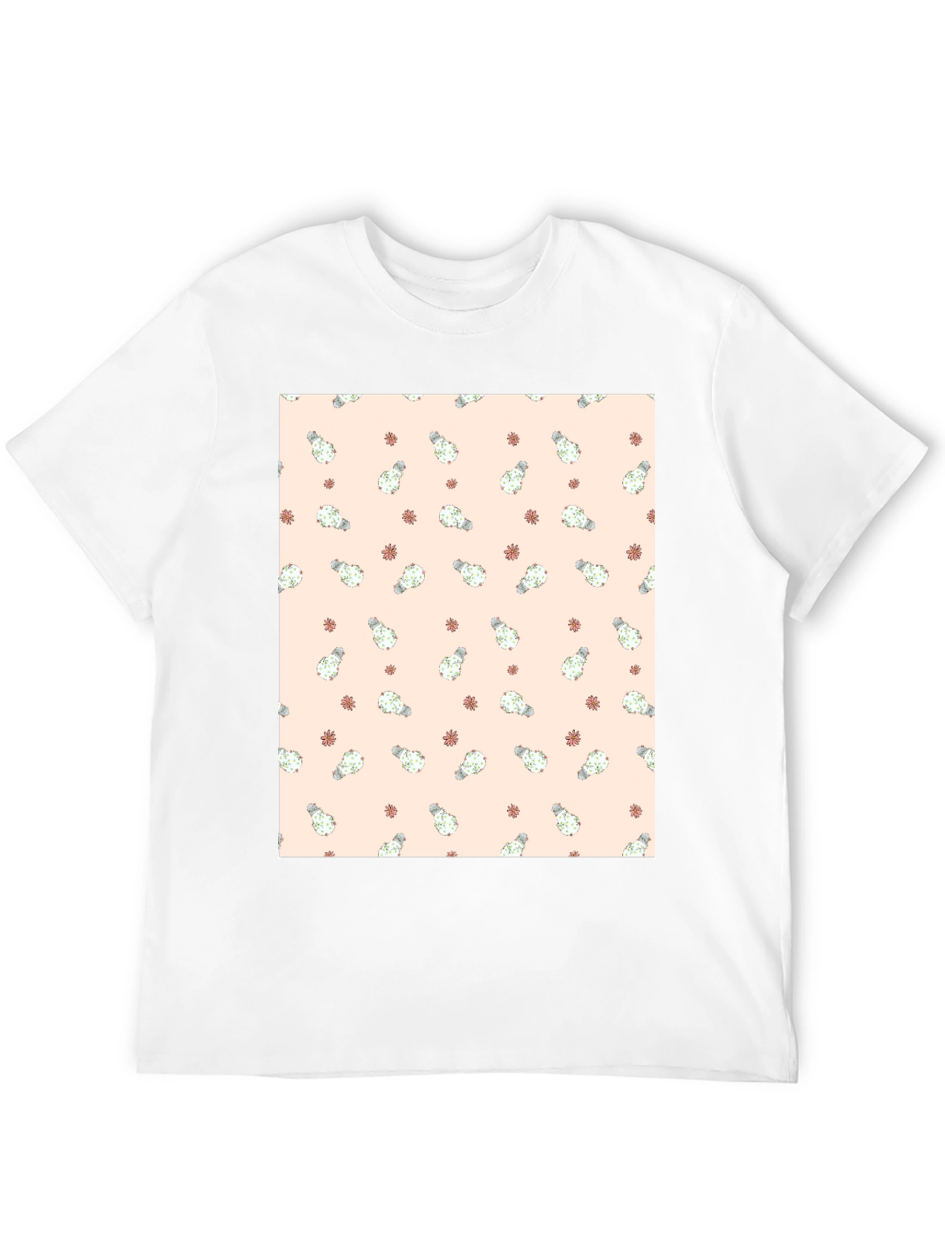 Cactus Pattern Tee - Stylish & Unique