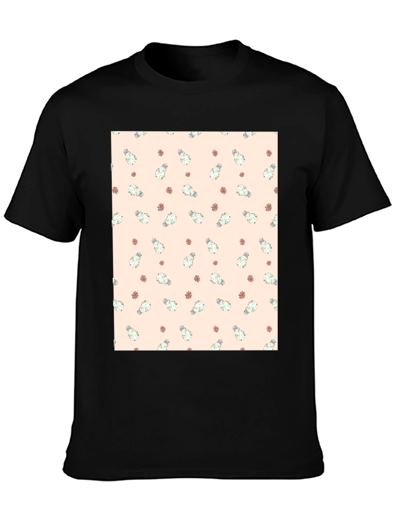 Cactus Pattern Tee - Stylish & Unique