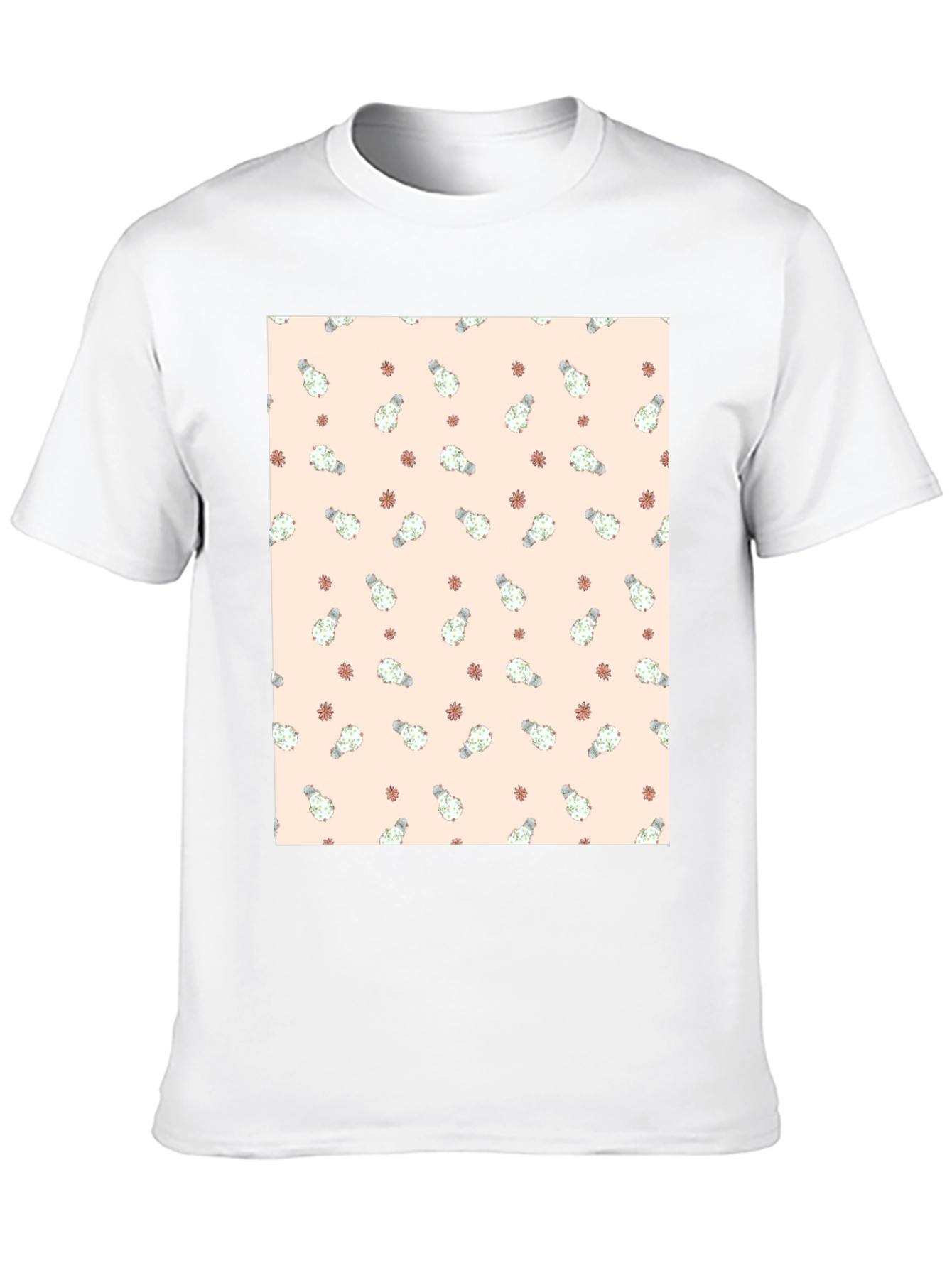 Cactus Pattern Tee - Stylish & Unique