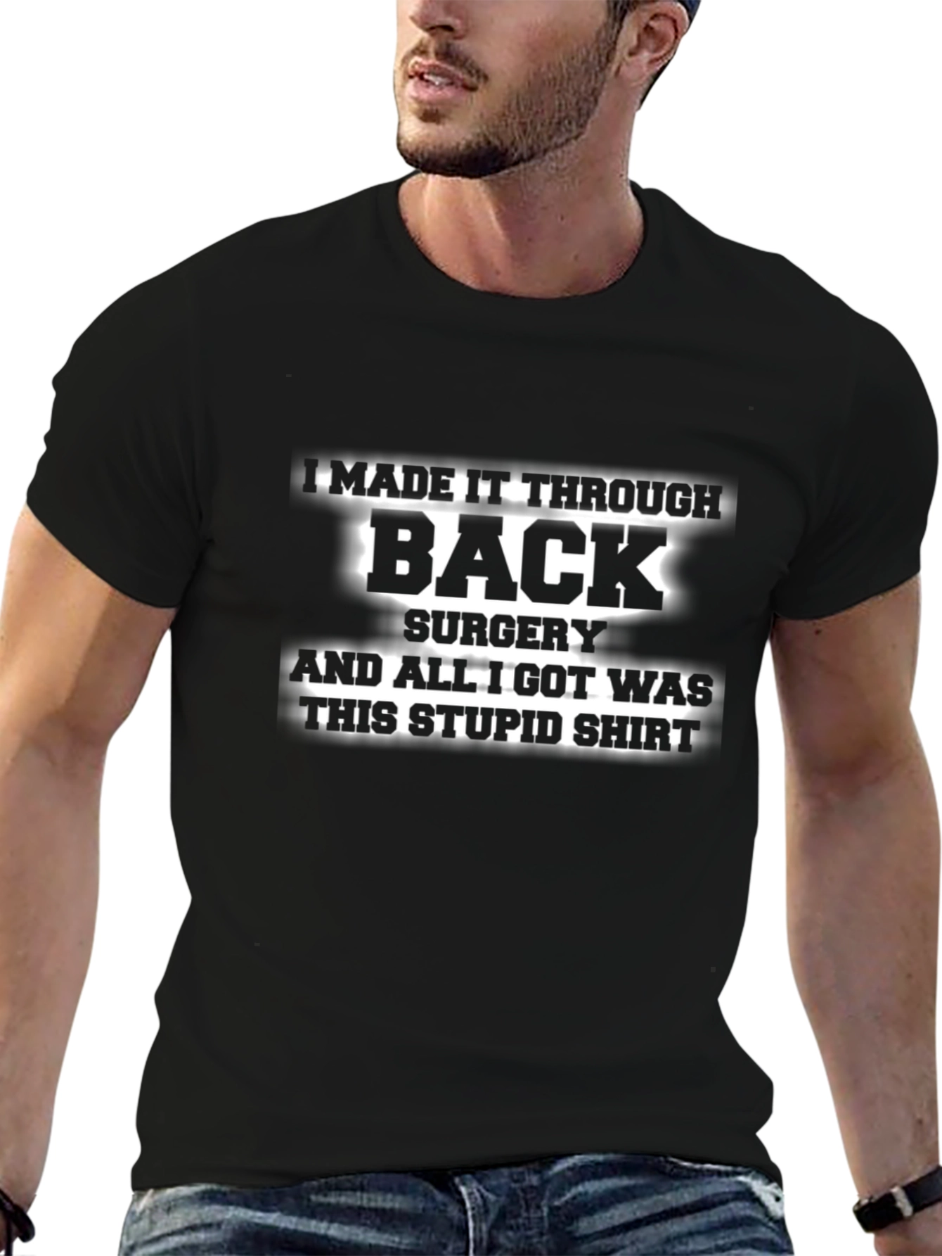 Back Surgery Survivor T-Shirt Funny Recovery Tee