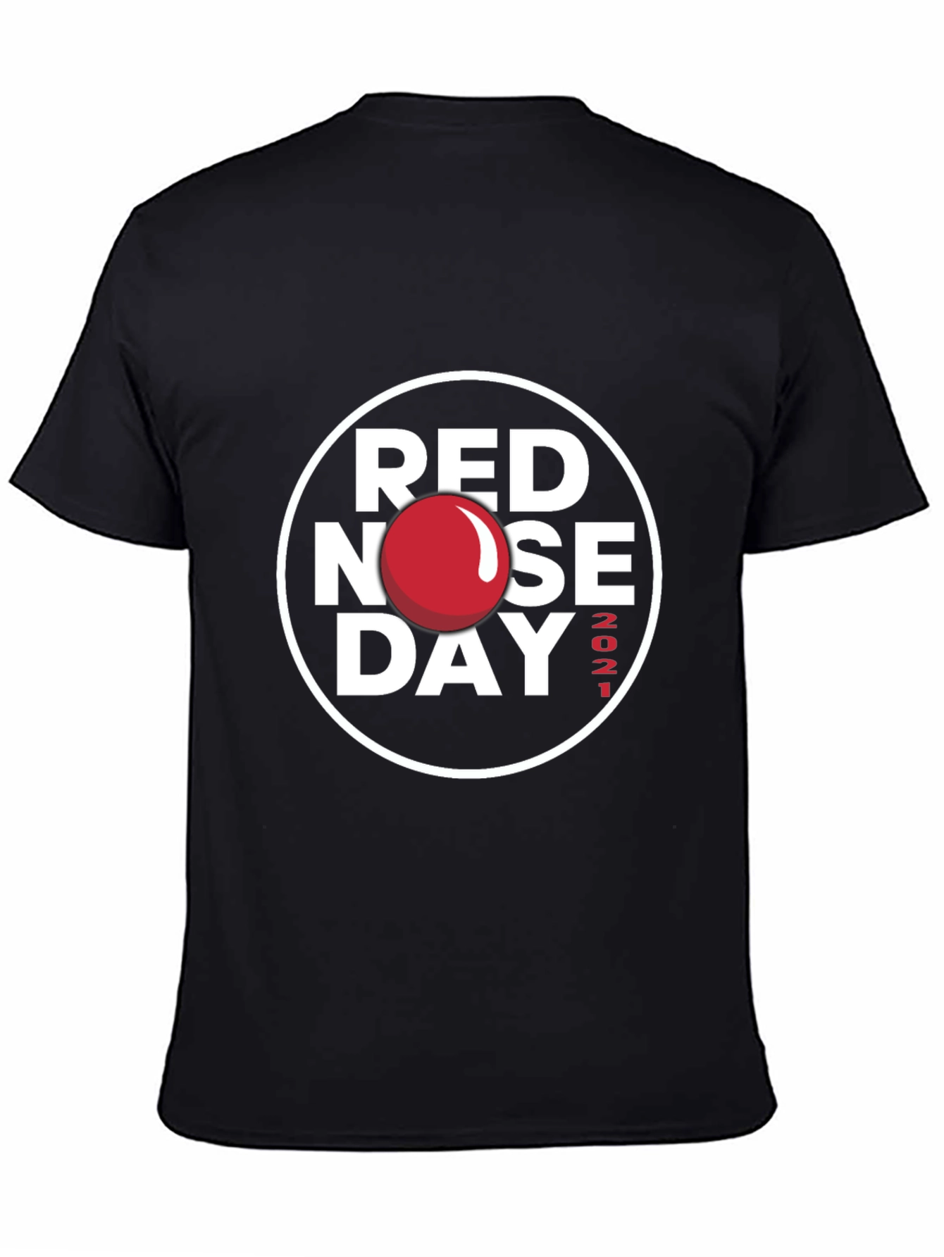 Red Nose Day 2021 T-Shirt - Classic Black Tee