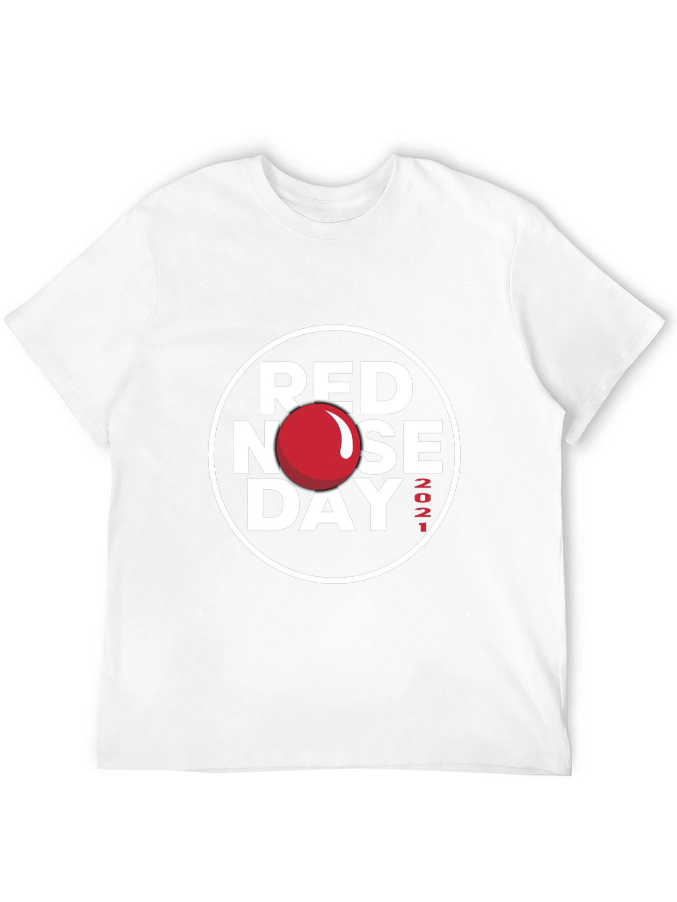 Red Nose Day 2021 T-Shirt - Classic Black Tee