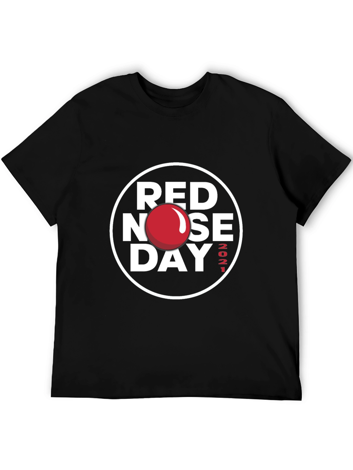 Red Nose Day 2021 T-Shirt - Classic Black Tee