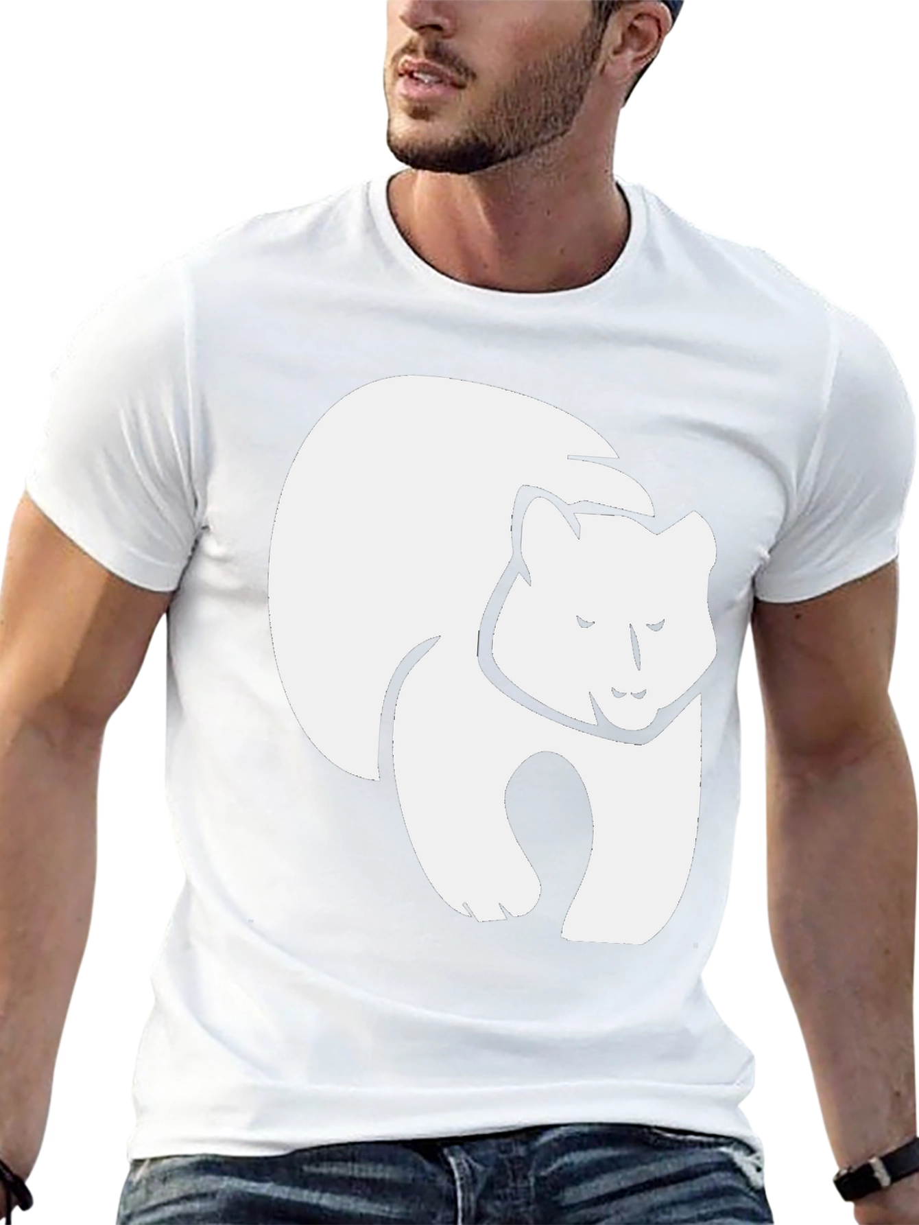 Black Bear Graphic Tee - Soft Cotton Blend