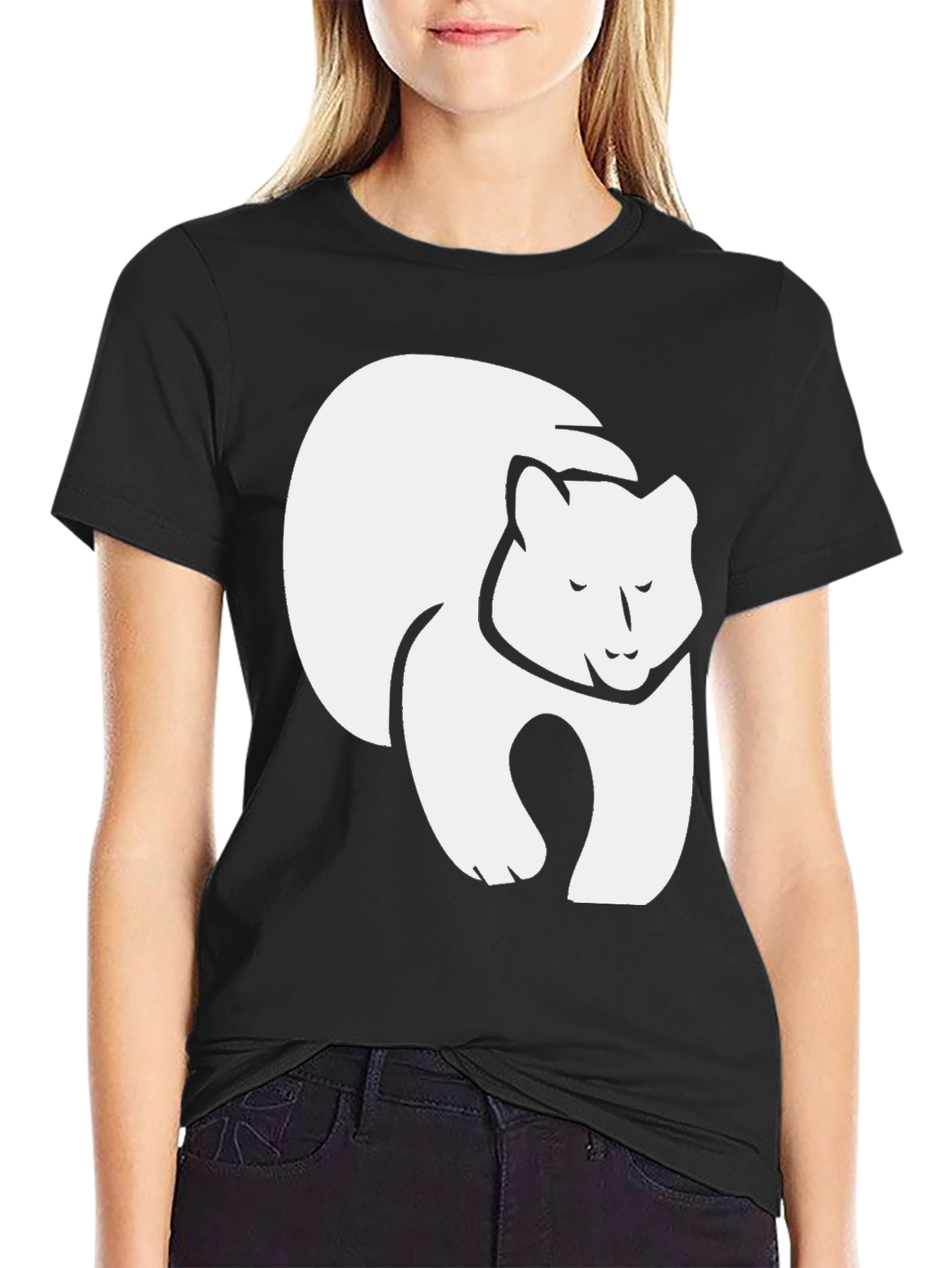 Black Bear Graphic Tee - Soft Cotton Blend