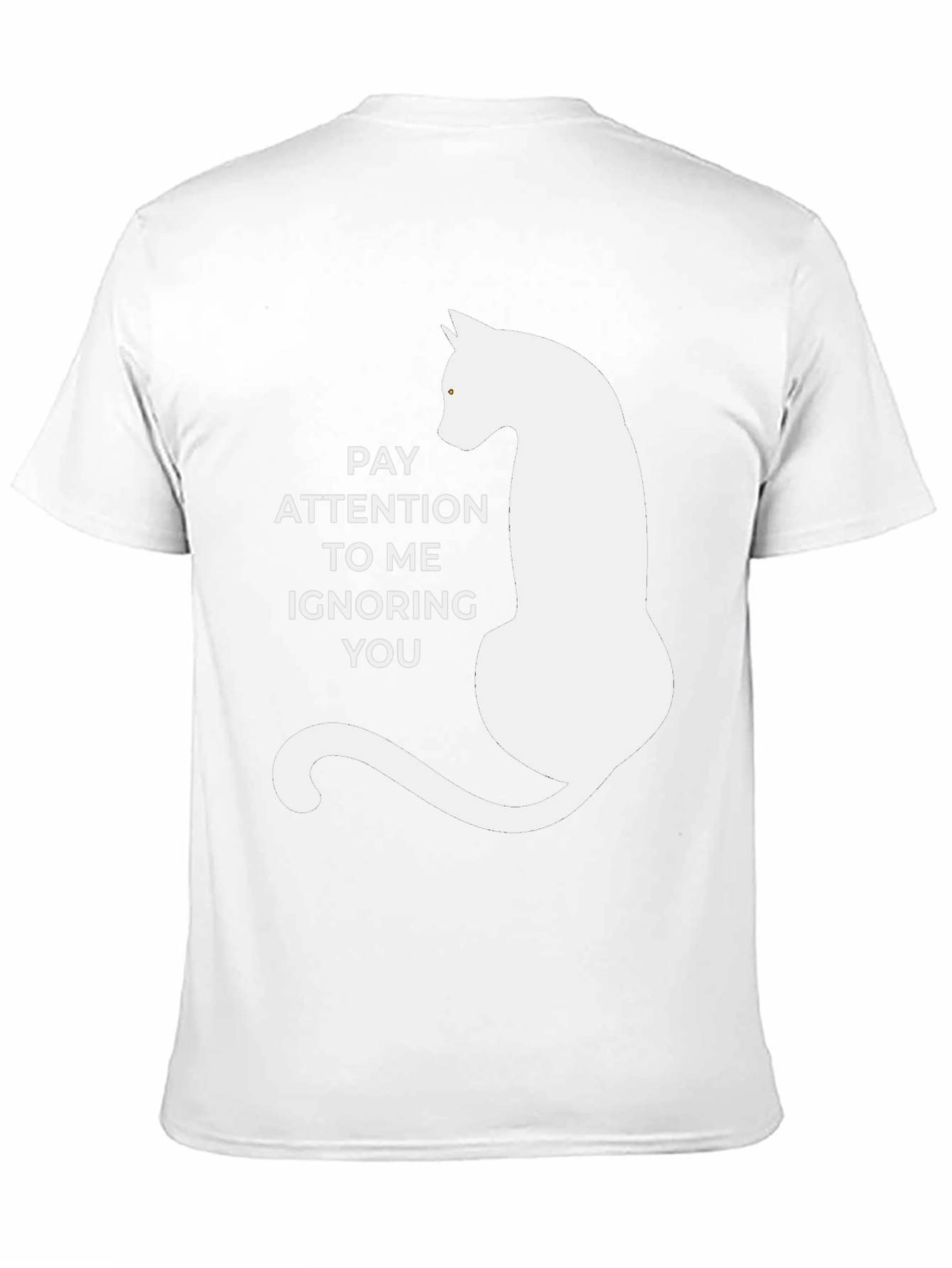 Pay Attention Cat T-Shirt - Humorous Tee