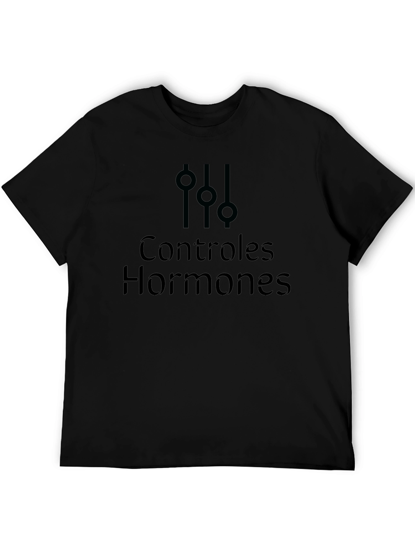 Control Hormones Black T-Shirt