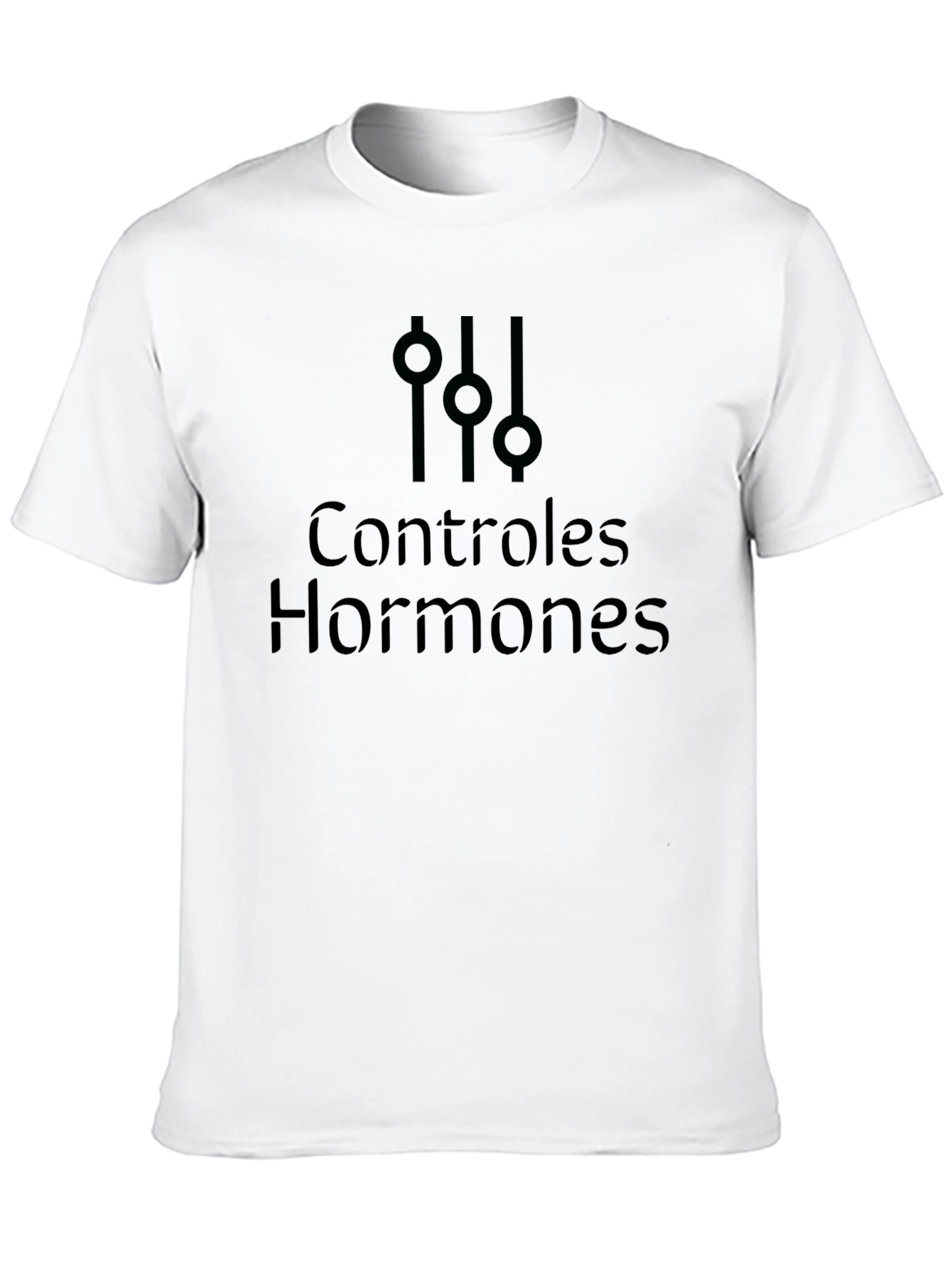 Control Hormones Black T-Shirt