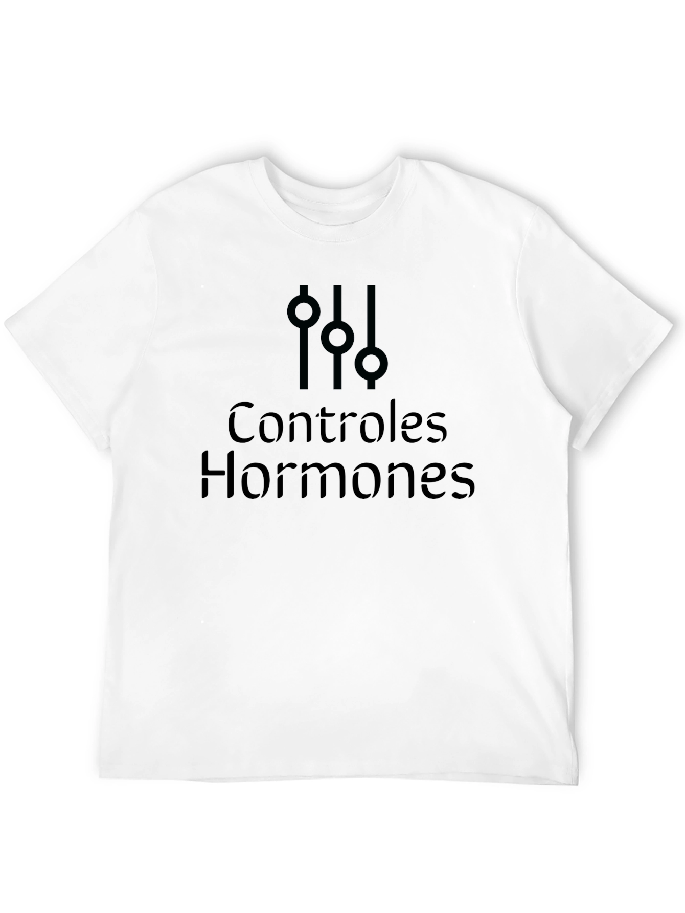 Control Hormones Black T-Shirt