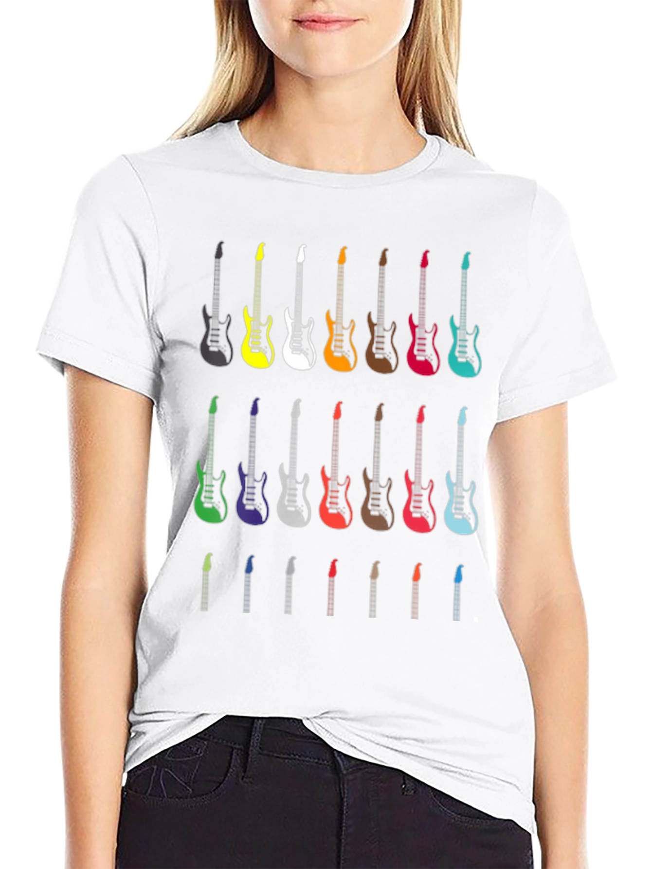 Guitar Graphic Tee - Rock Music Shirt