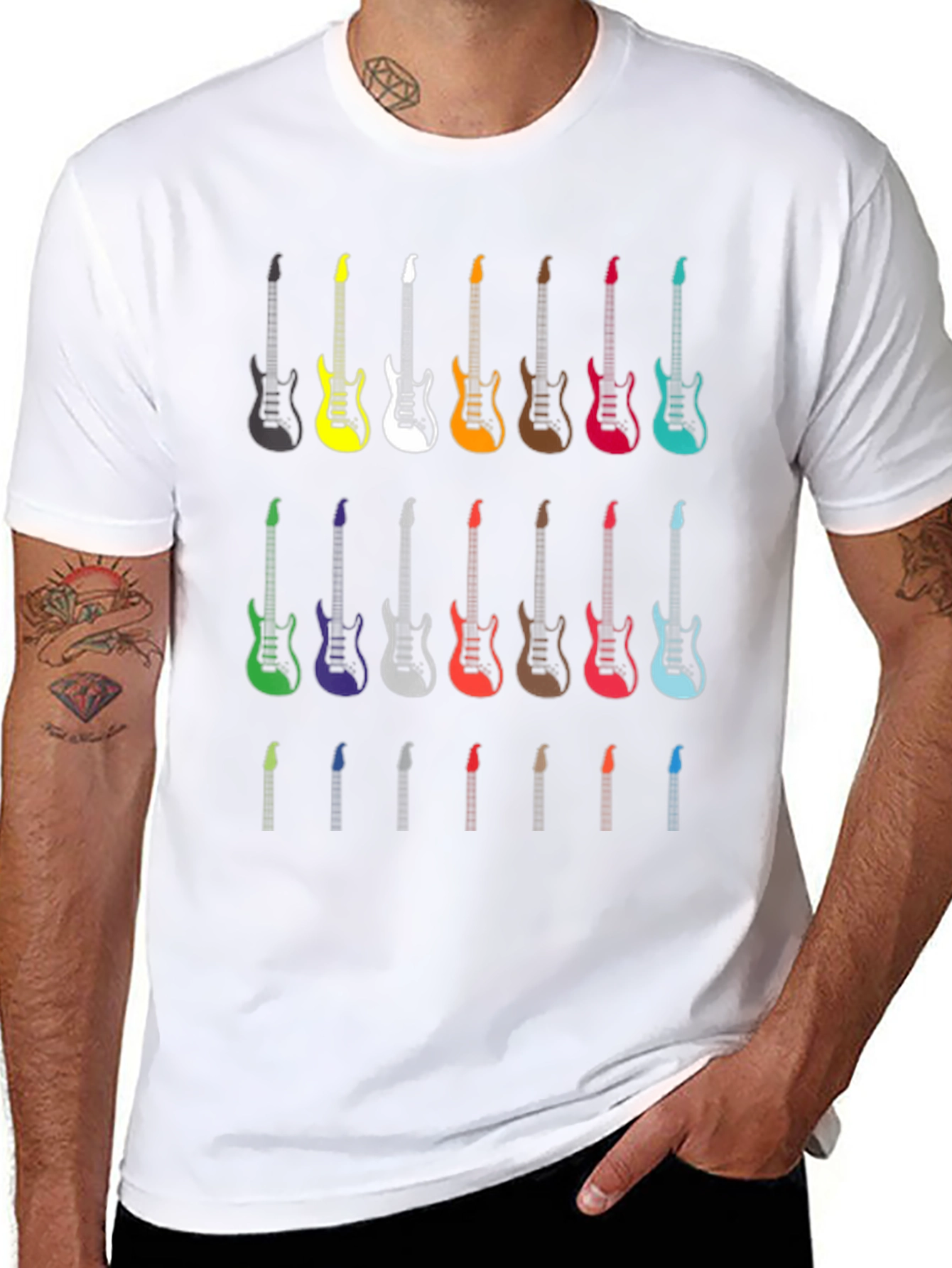 Guitar Graphic Tee - Rock Music Shirt