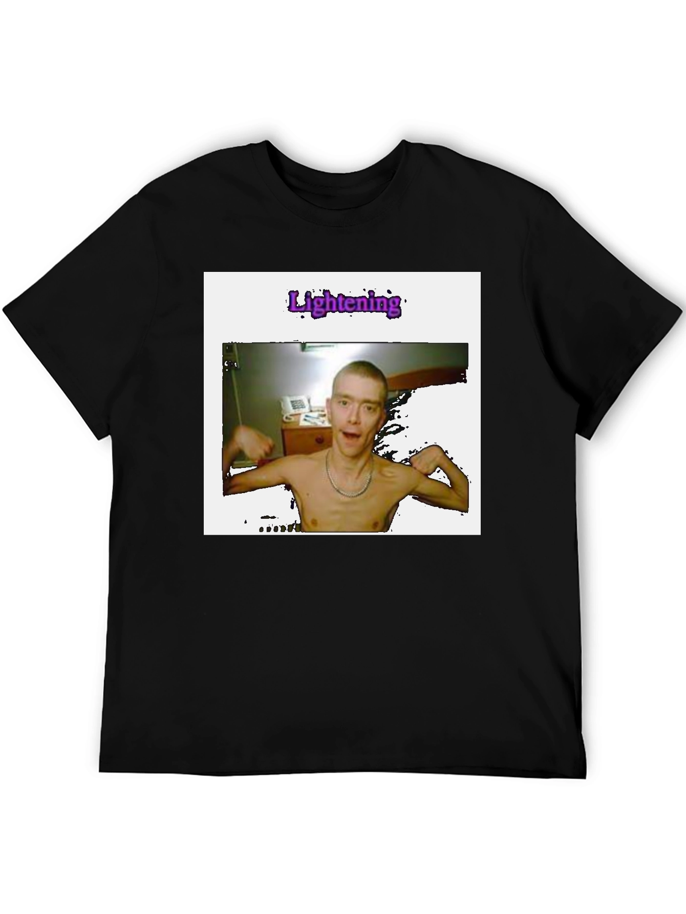 Unique Graphic T-Shirt - Lightening Print