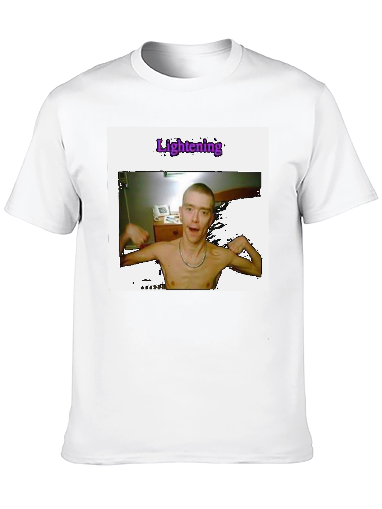 Unique Graphic T-Shirt - Lightening Print