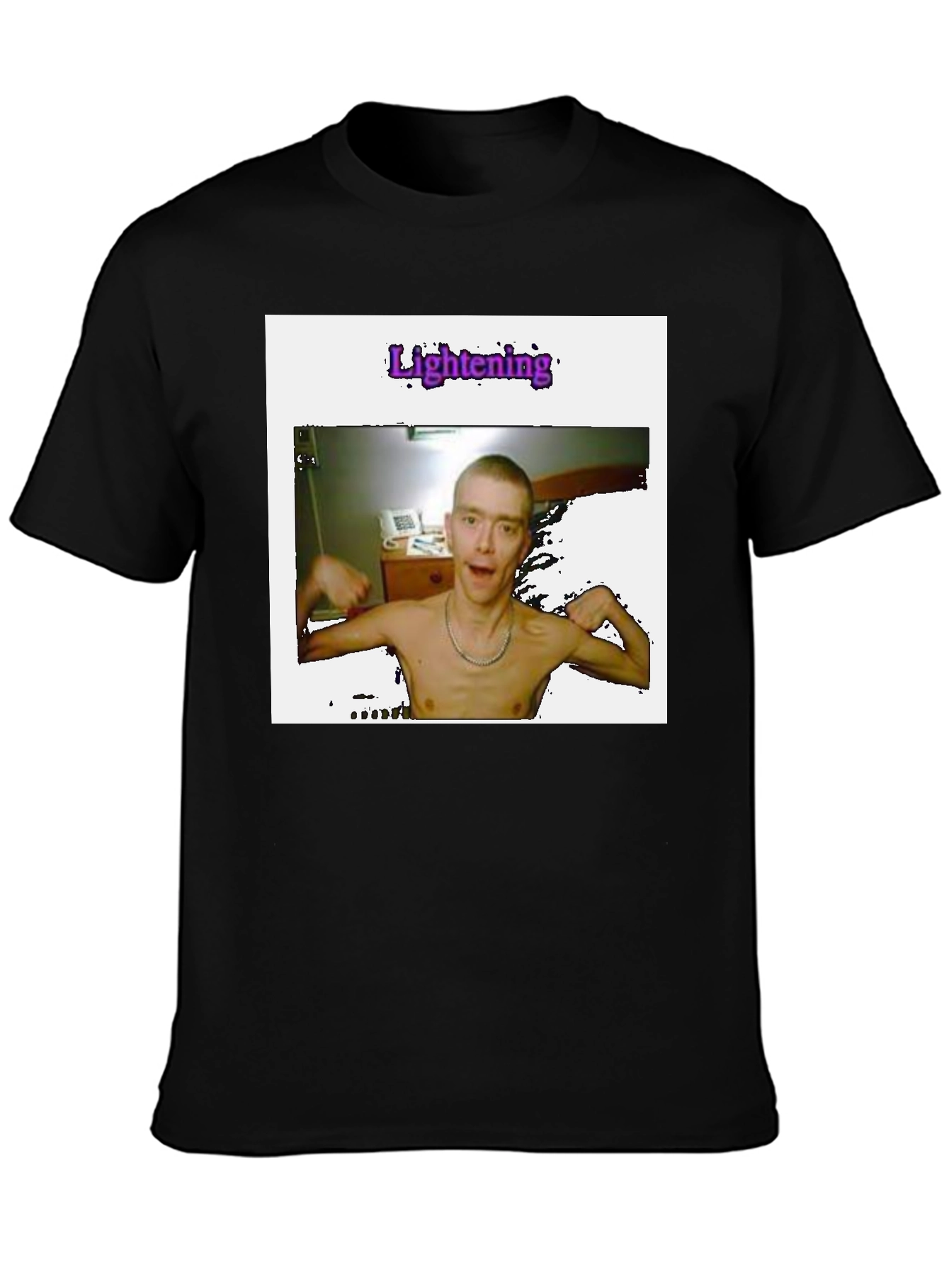 Unique Graphic T-Shirt - Lightening Print