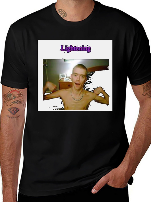 Unique Graphic T-Shirt - Lightening Print