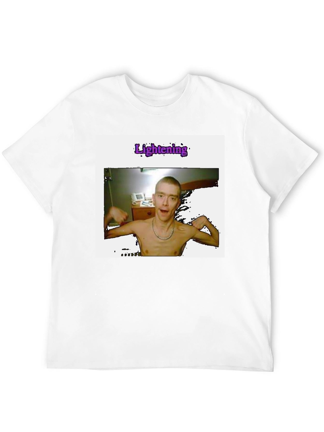 Unique Graphic T-Shirt - Lightening Print