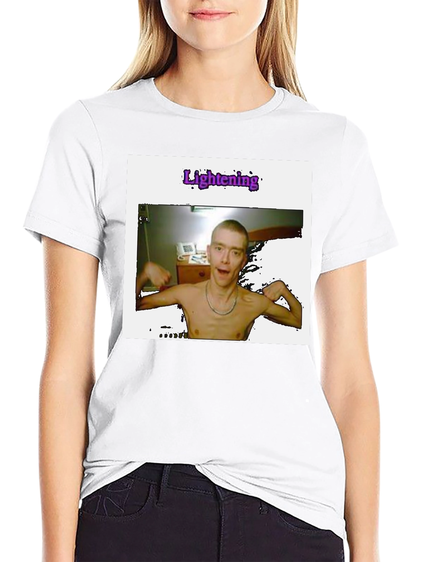 Unique Graphic T-Shirt - Lightening Print