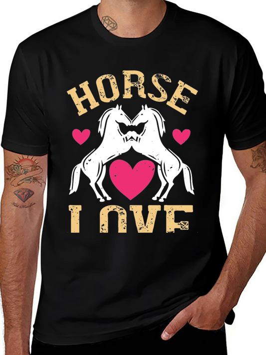 Horse Lover Tee - Horse I Love Graphic T-Shirt