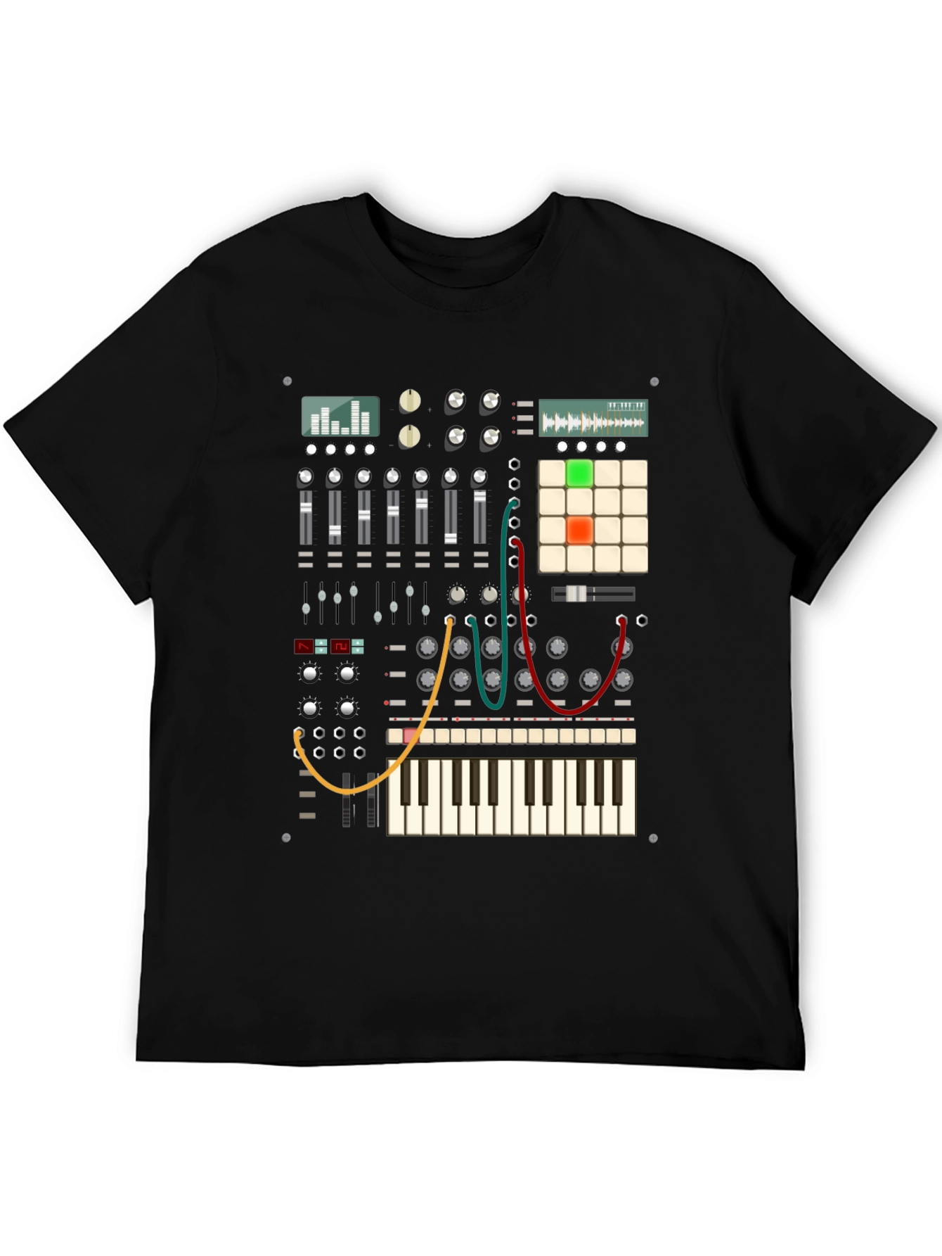 Synthesizer Graphic T-Shirt - Music Lover Tee
