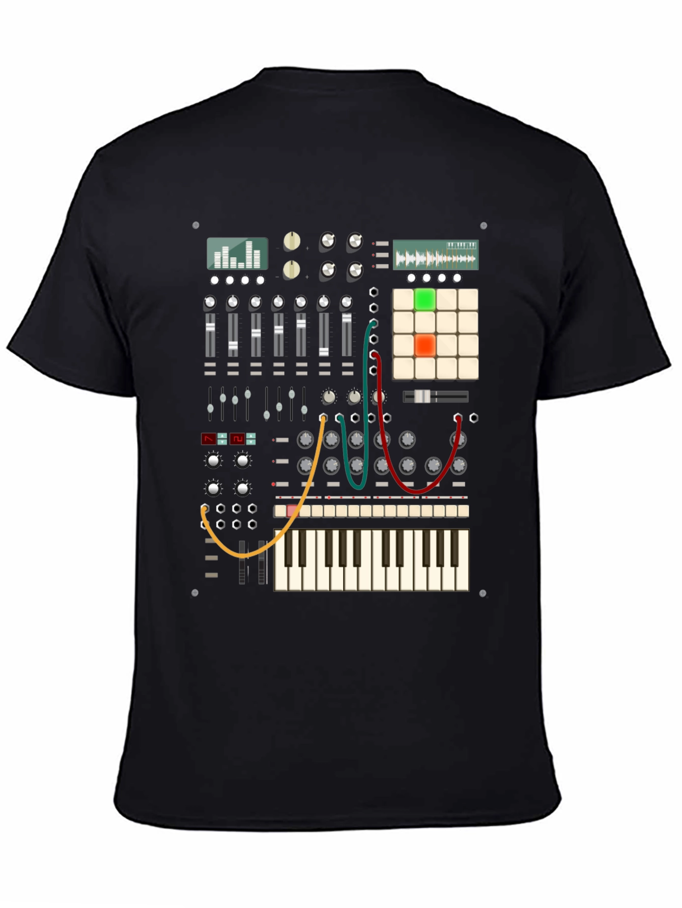 Synthesizer Graphic T-Shirt - Music Lover Tee