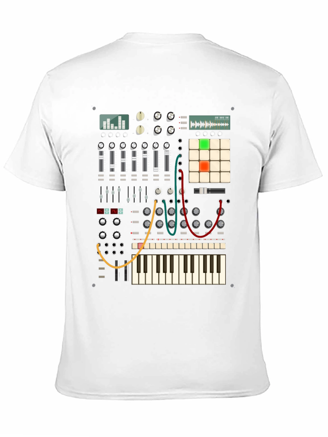 Synthesizer Graphic T-Shirt - Music Lover Tee