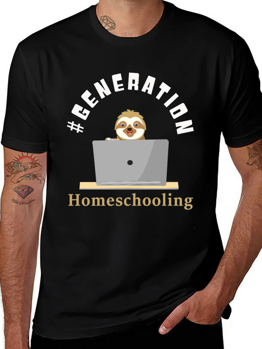 Homeschooling Generation Sloth Graphic Tee