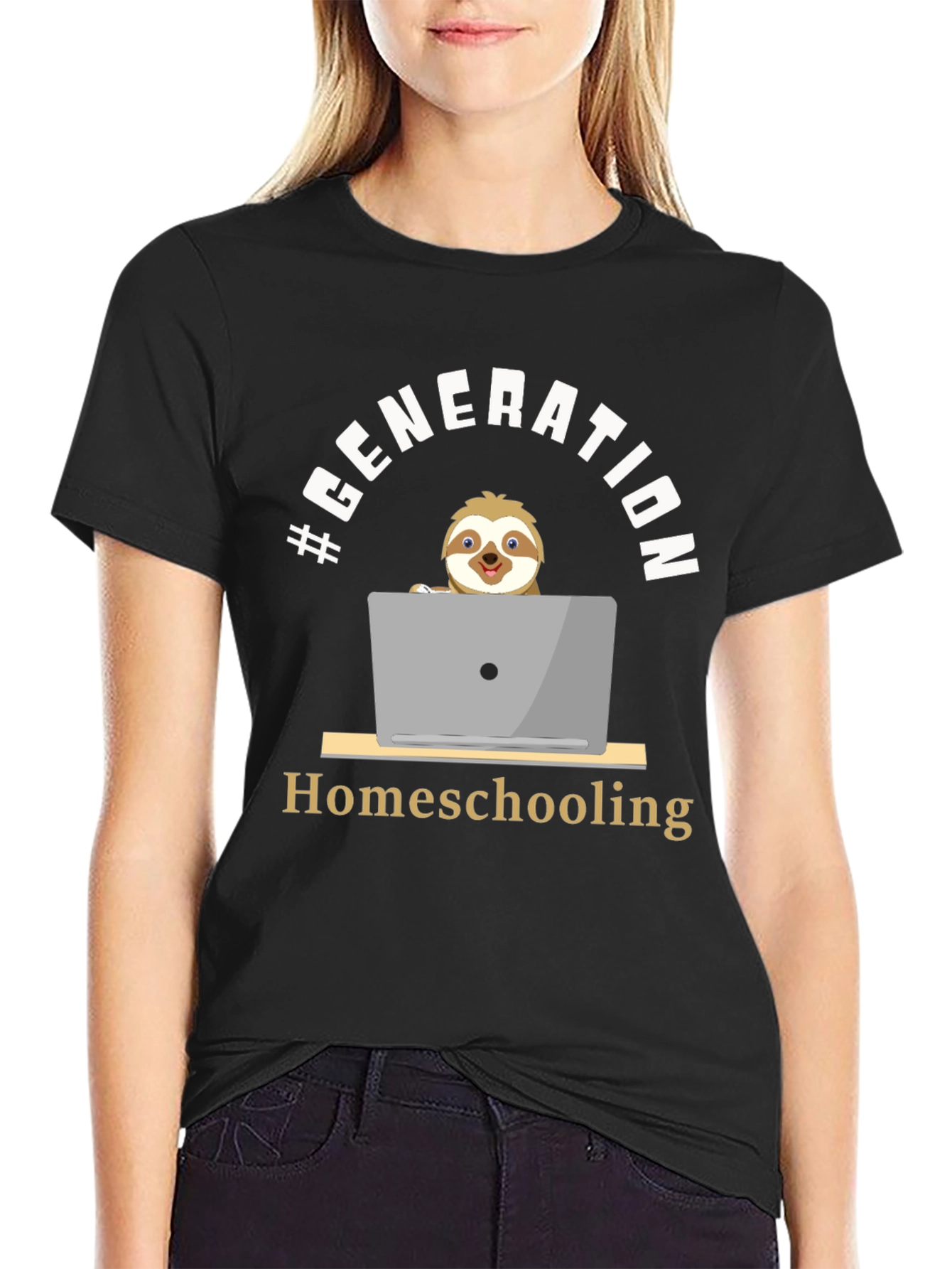 Homeschooling Generation Sloth Graphic Tee