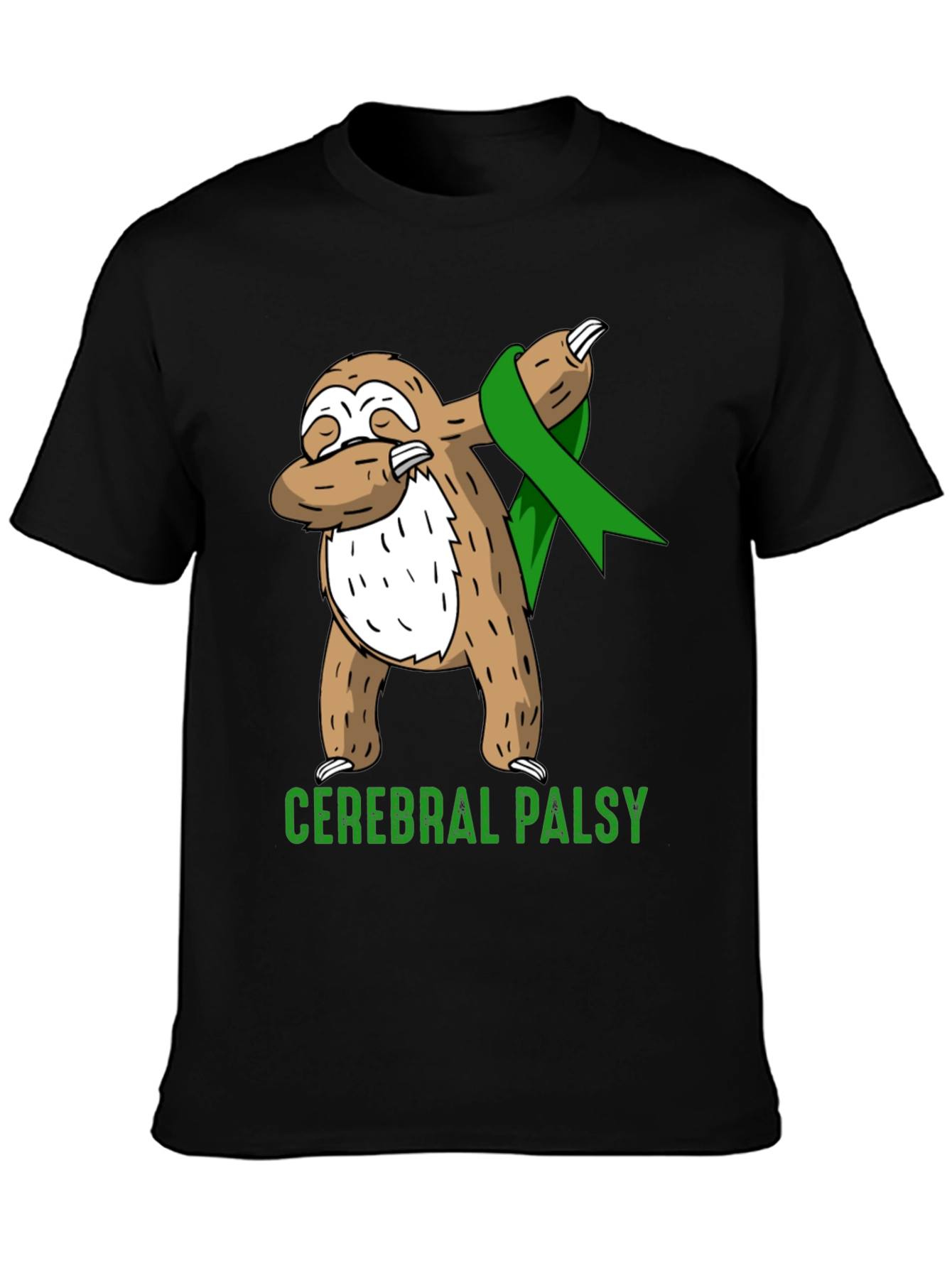Cerebral Palsy Awareness Sloth Dabbing T-Shirt
