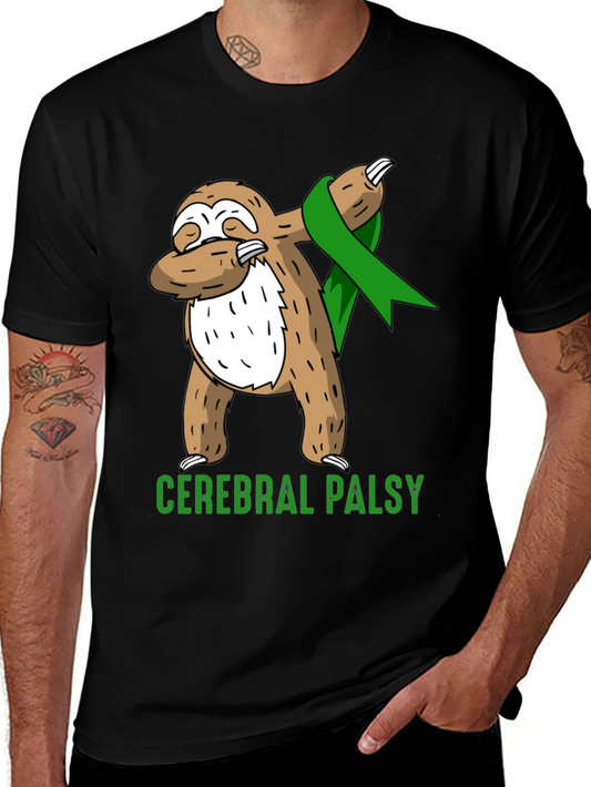 Cerebral Palsy Awareness Sloth Dabbing T-Shirt