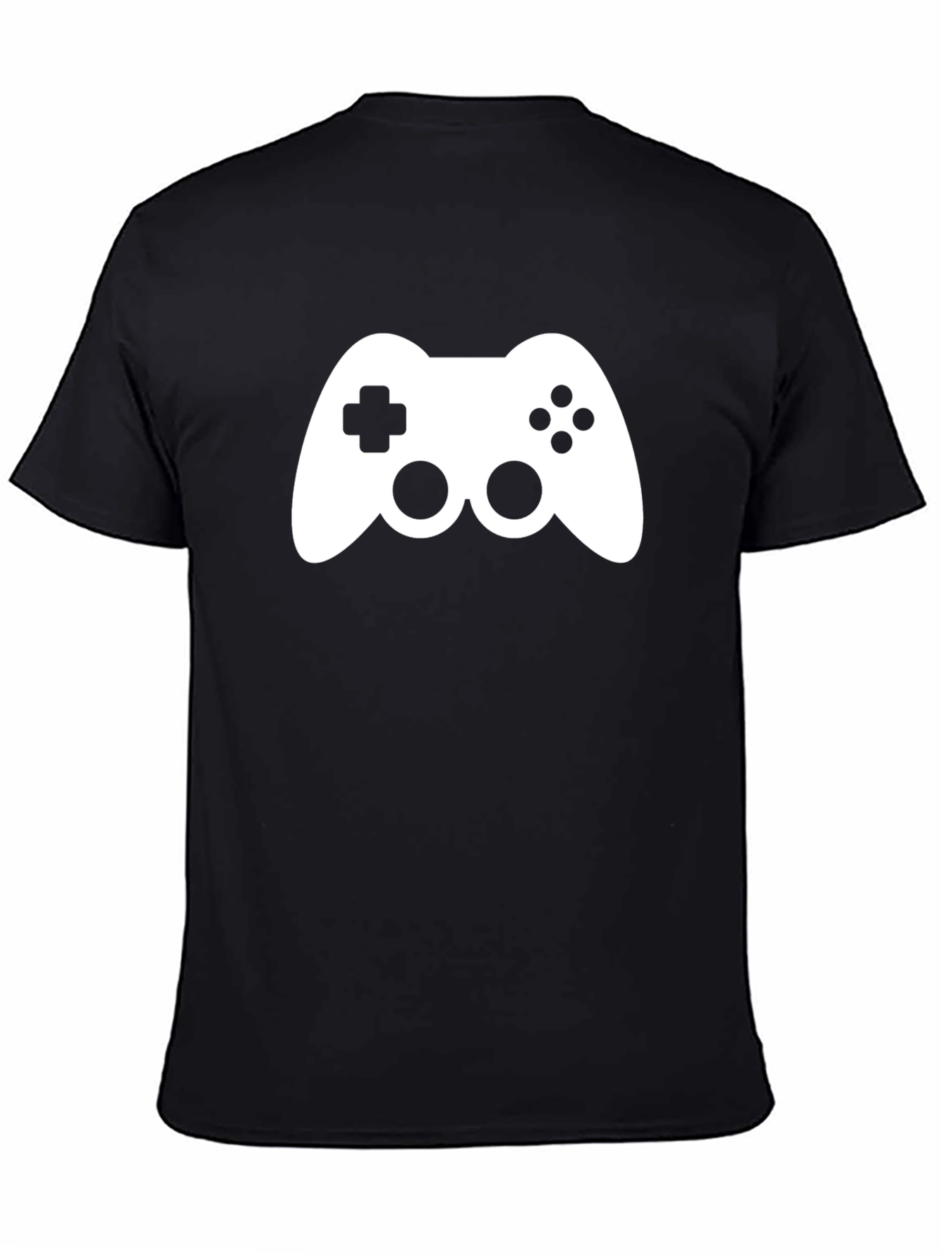 Gamer T-Shirt - Black Cotton Controller Design