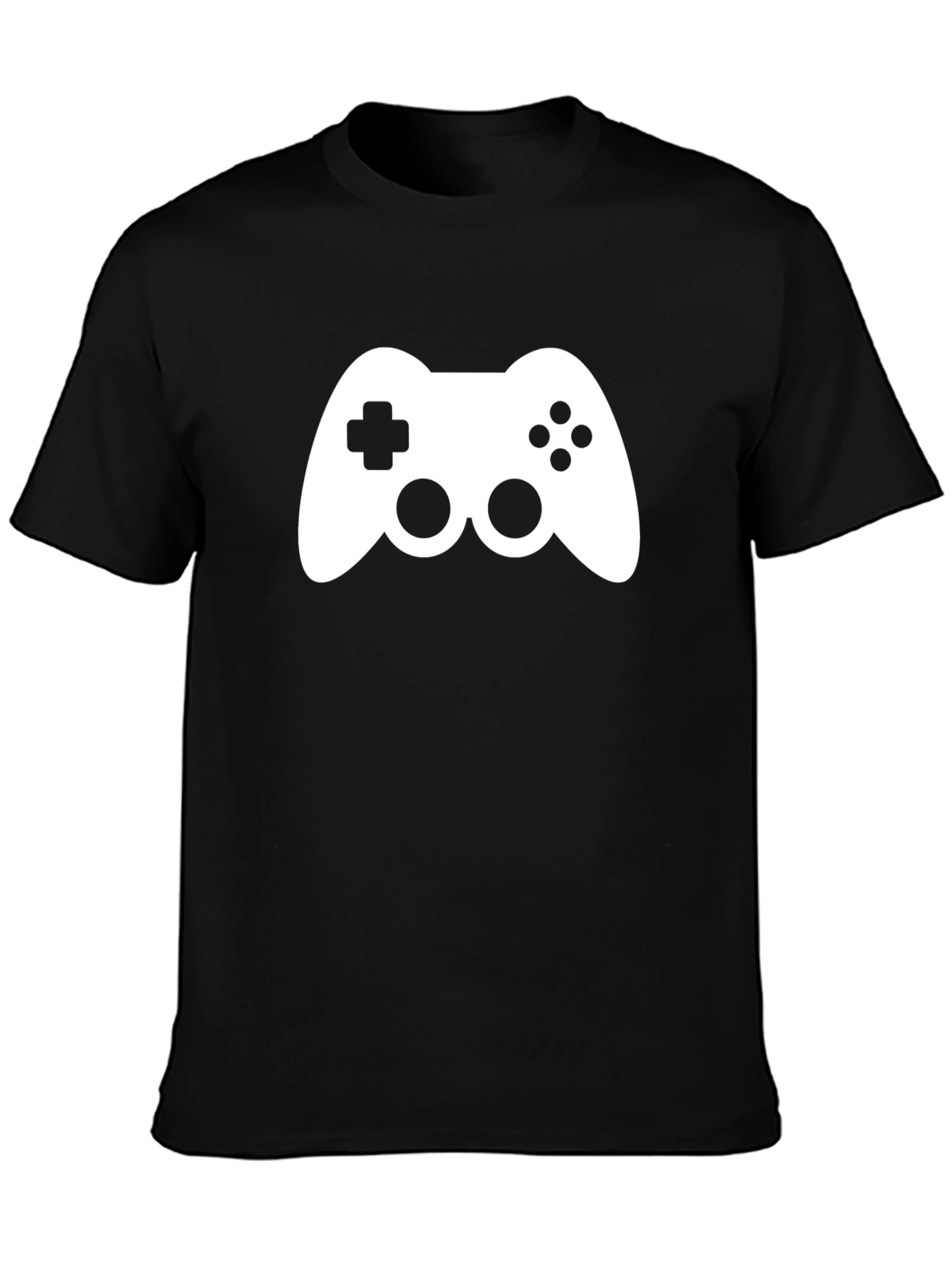 Gamer T-Shirt - Black Cotton Controller Design