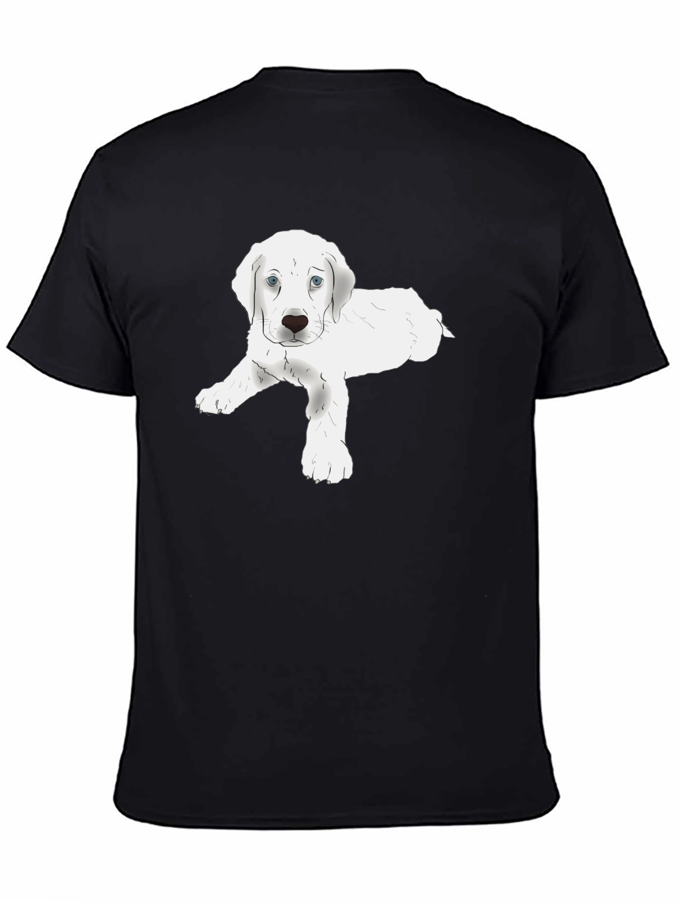 Cute Puppy Graphic Tee - Soft Cotton Blend T-Shirt