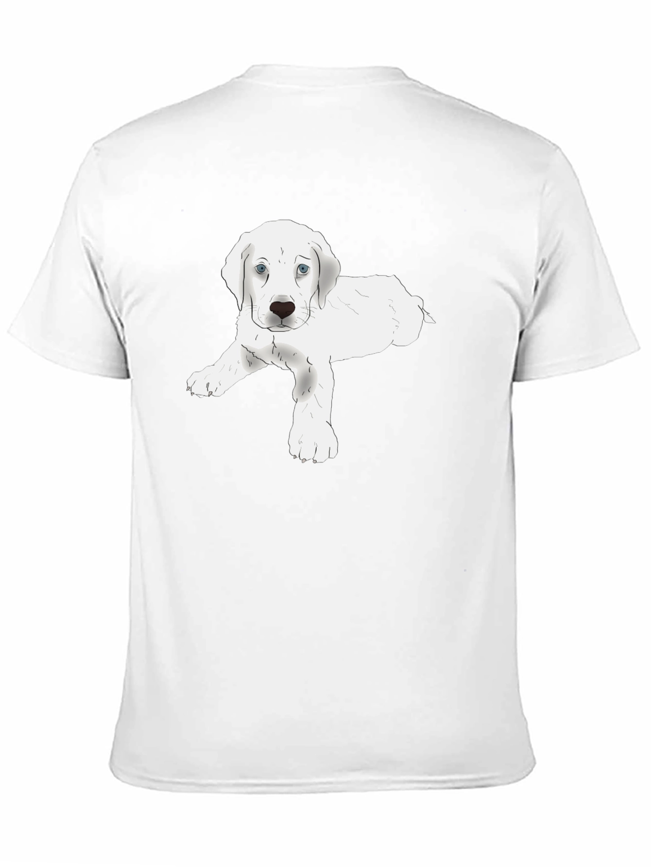 Cute Puppy Graphic Tee - Soft Cotton Blend T-Shirt