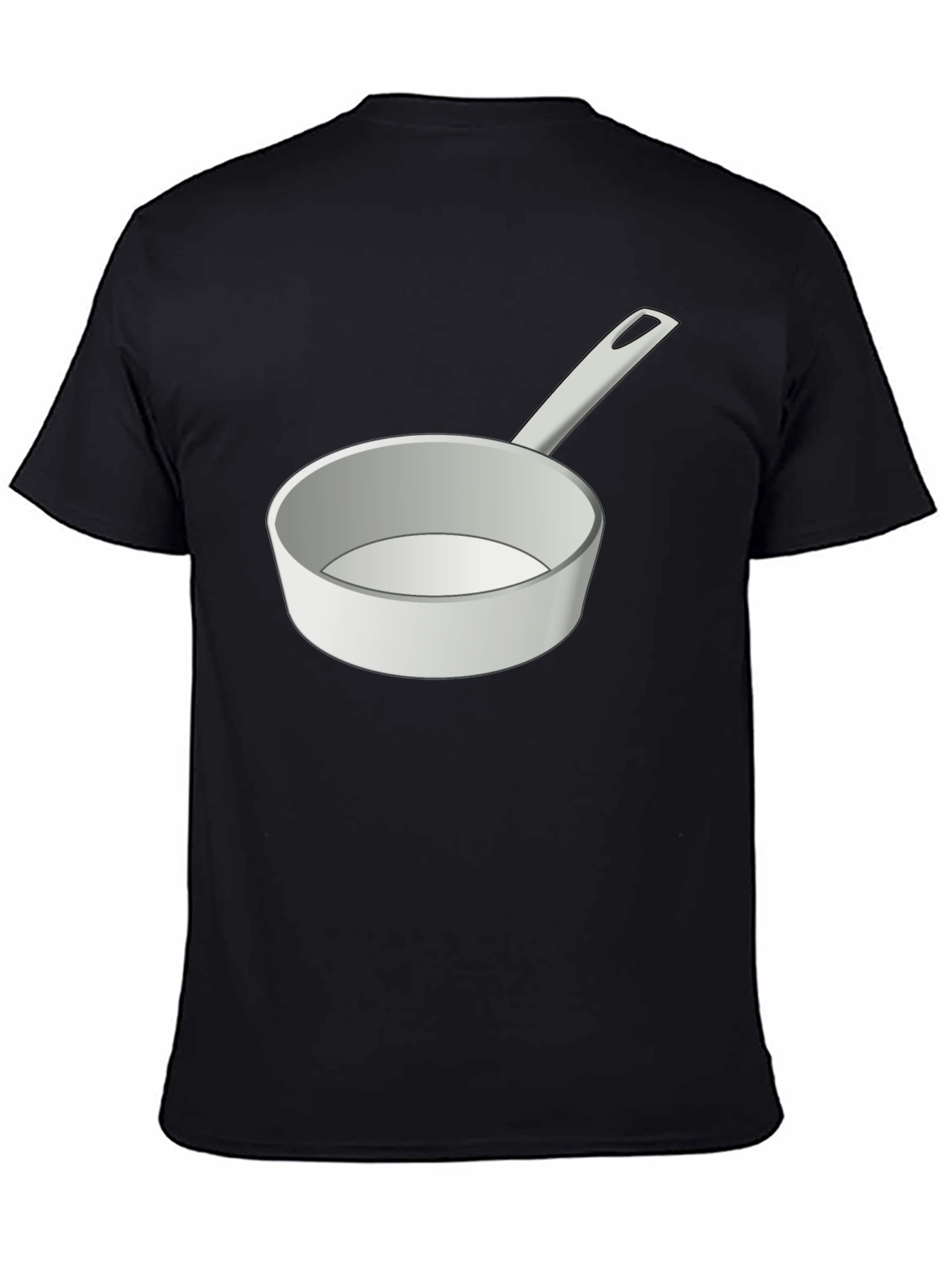 Novelty Cookware Graphic Tee - Black Cotton T-Shirt