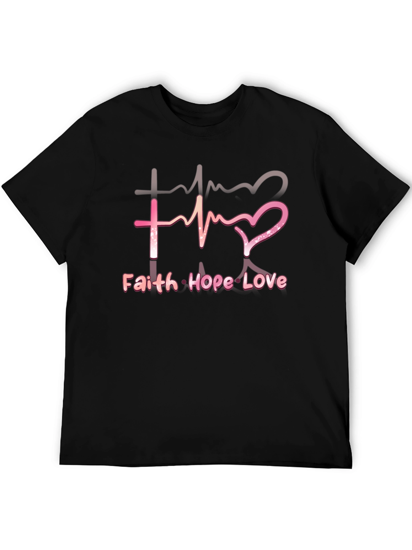 Faith Hope Love T-Shirt - Inspirational Christian Tee