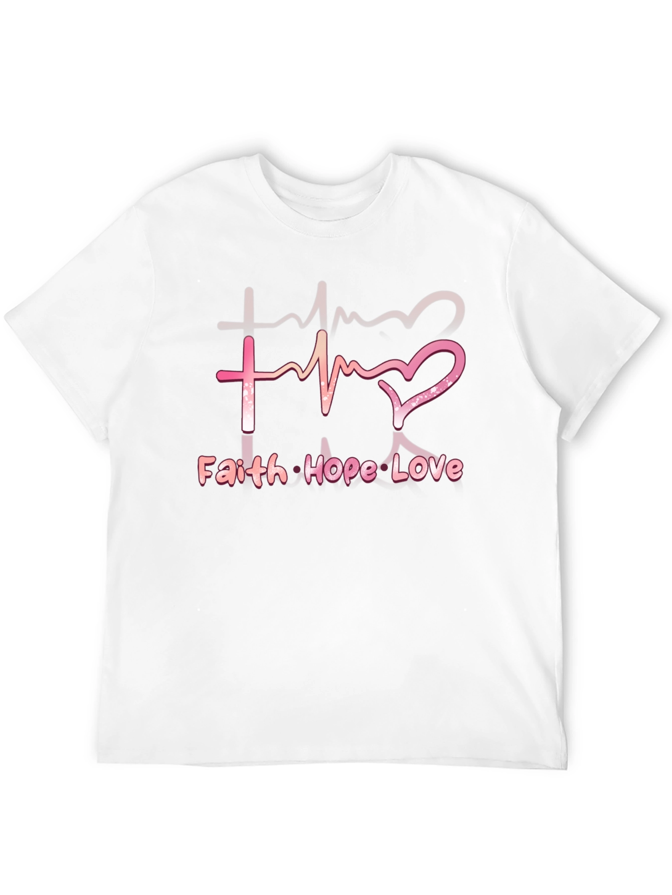 Faith Hope Love T-Shirt - Inspirational Christian Tee
