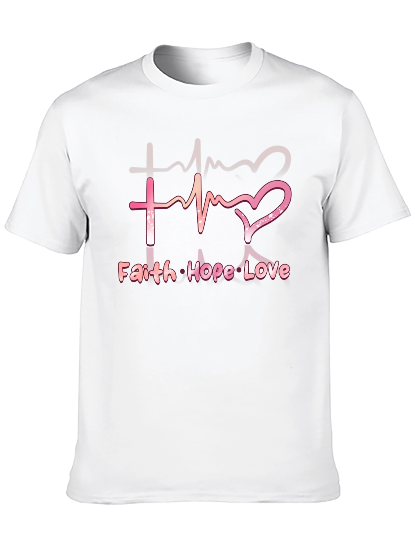 Faith Hope Love T-Shirt - Inspirational Christian Tee