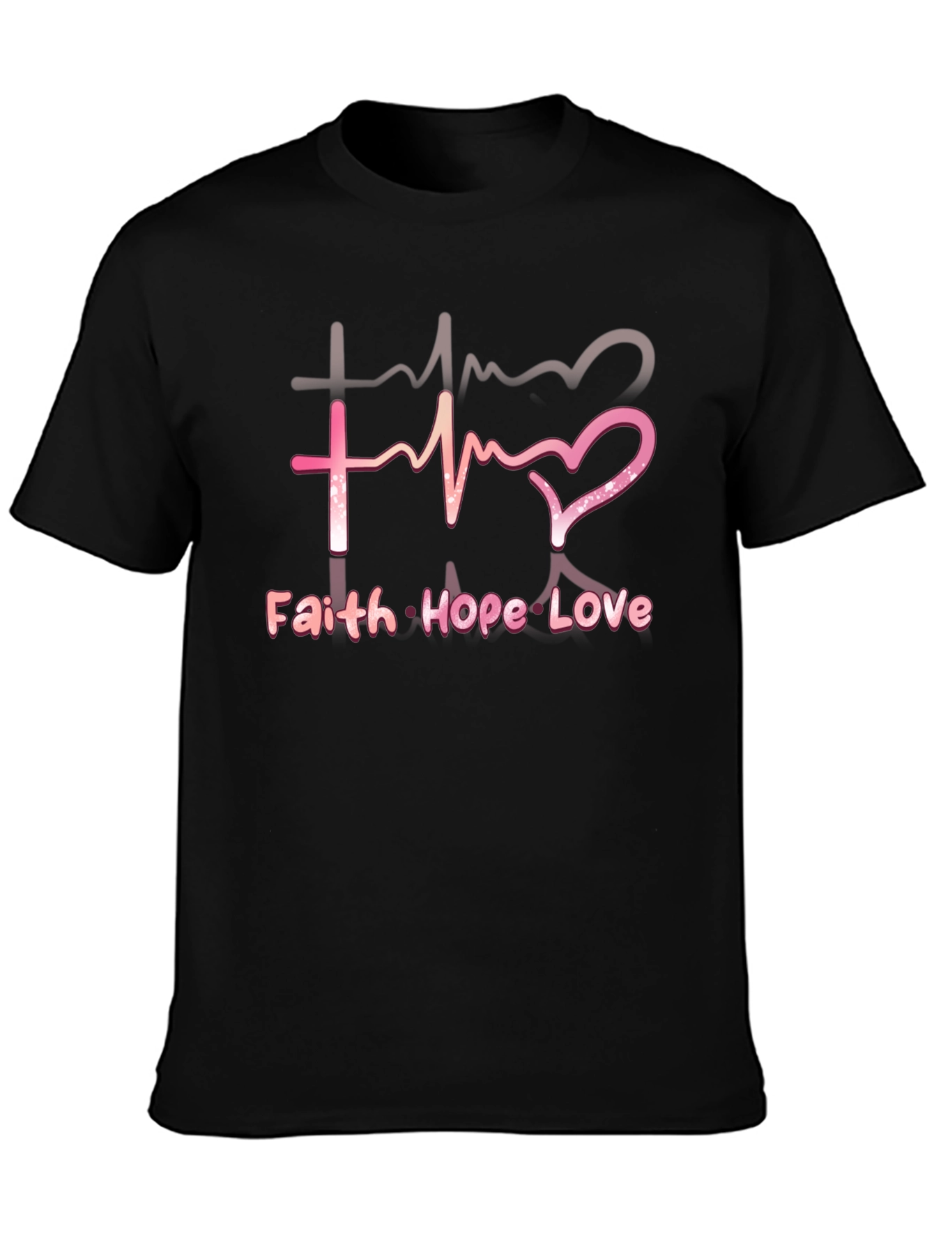 Faith Hope Love T-Shirt - Inspirational Christian Tee