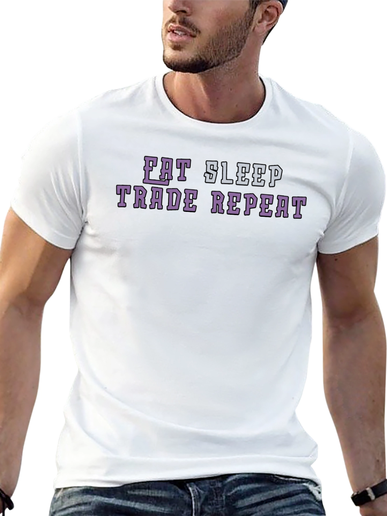 Eat Sleep Trade Repeat Funny Trader T-Shirt