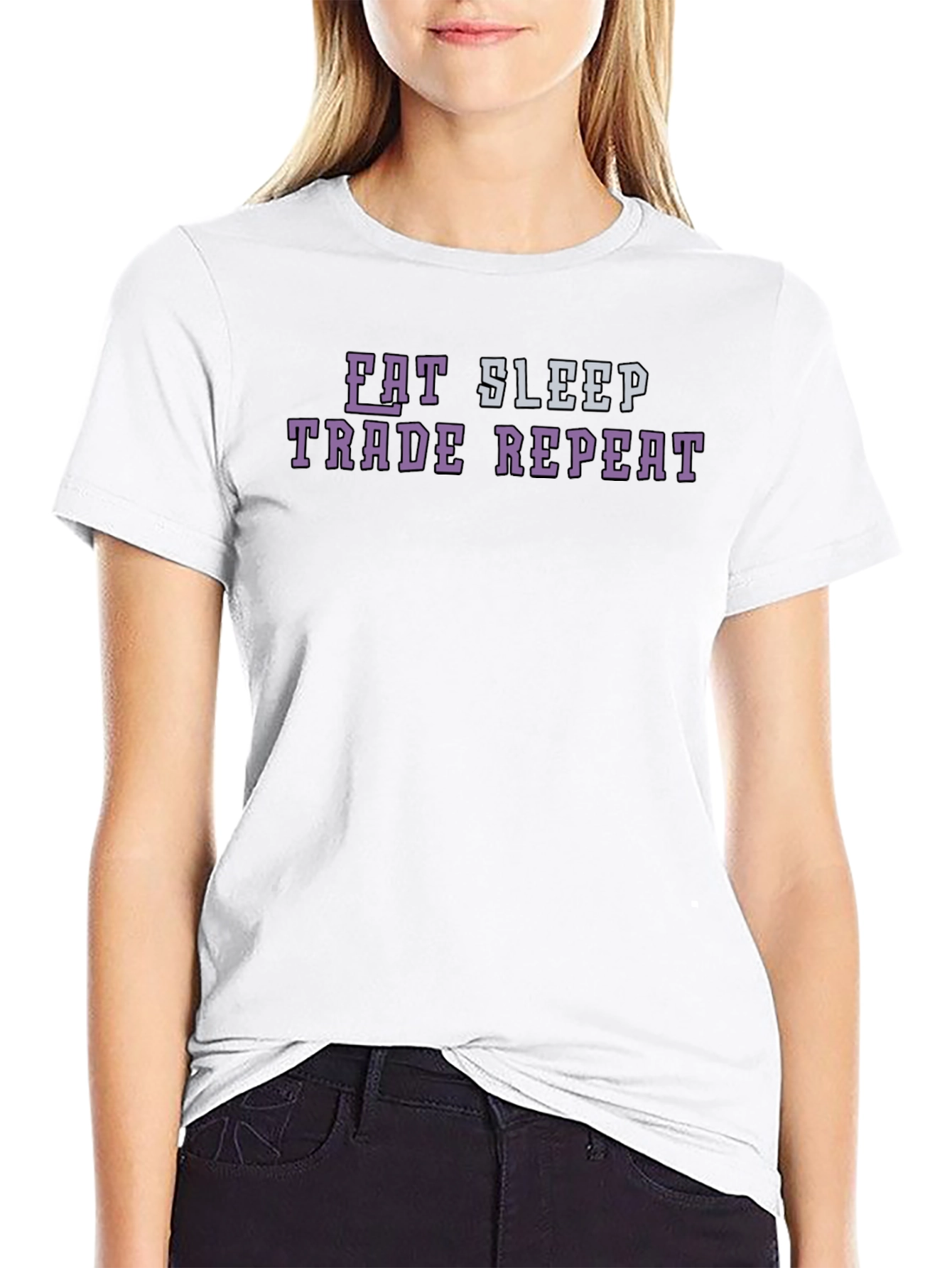 Eat Sleep Trade Repeat Funny Trader T-Shirt
