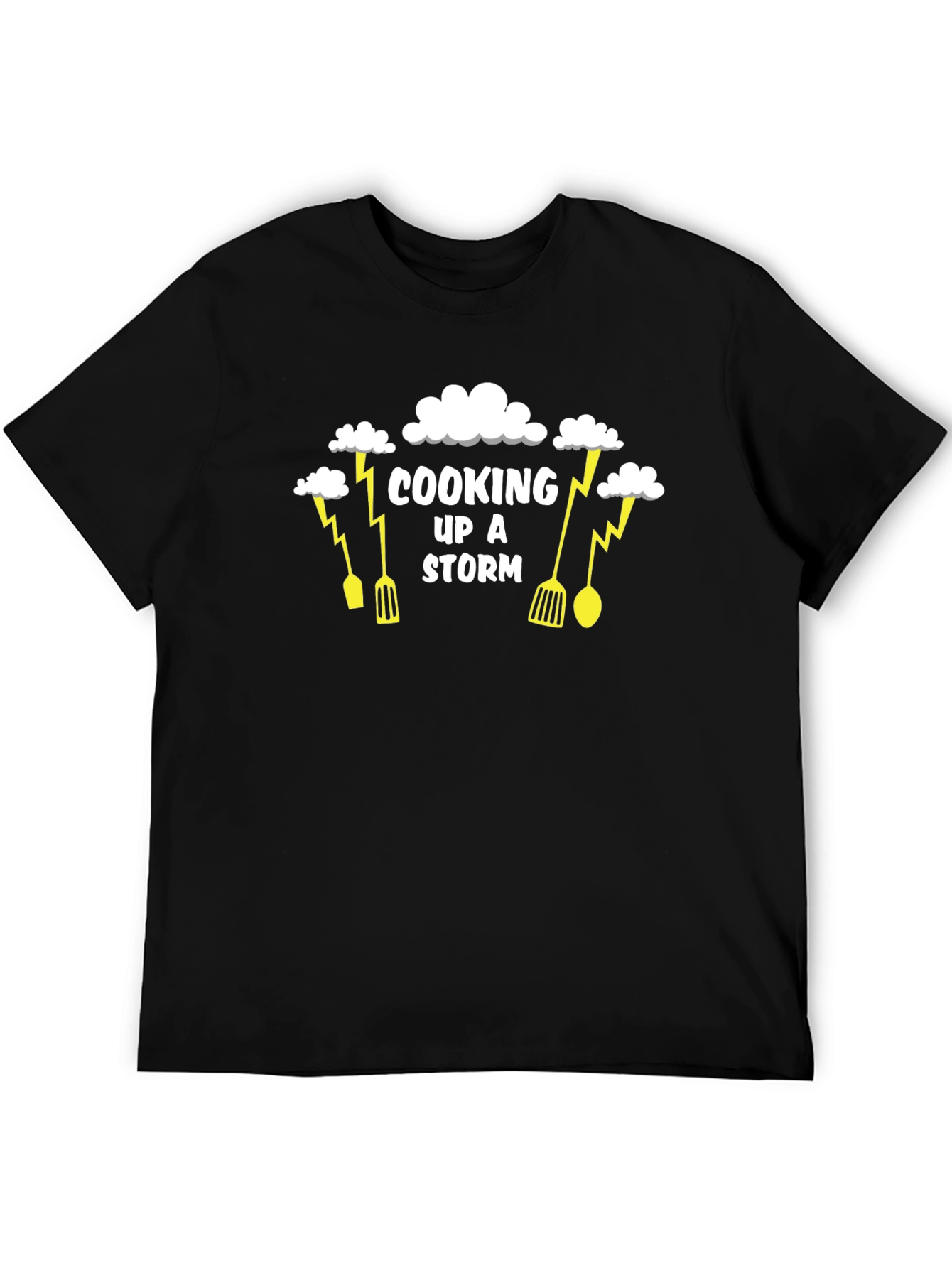 Cooking Up A Storm Black T-Shirt
